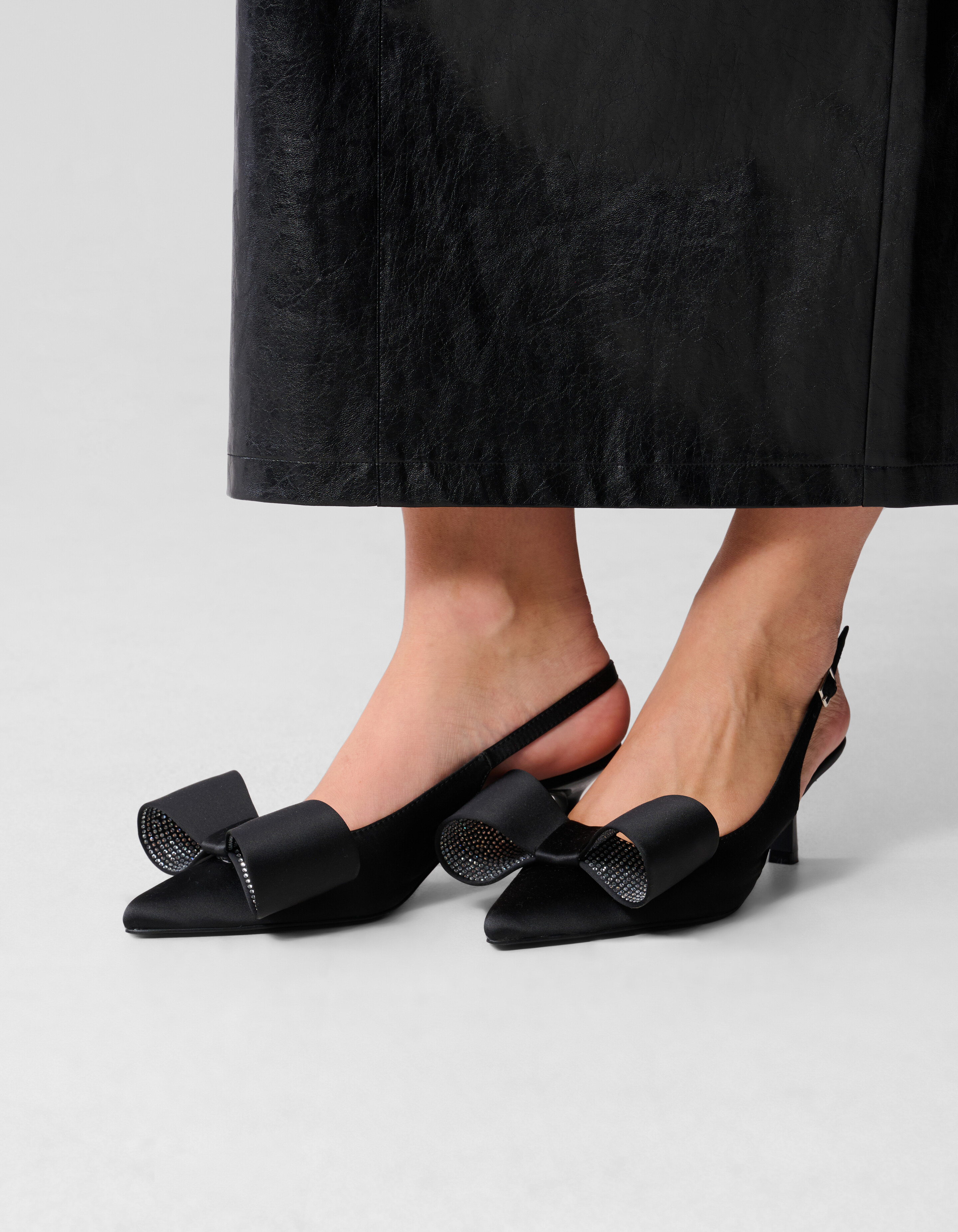 Strik Strass Hakken Zwart SHOEBY SHOES