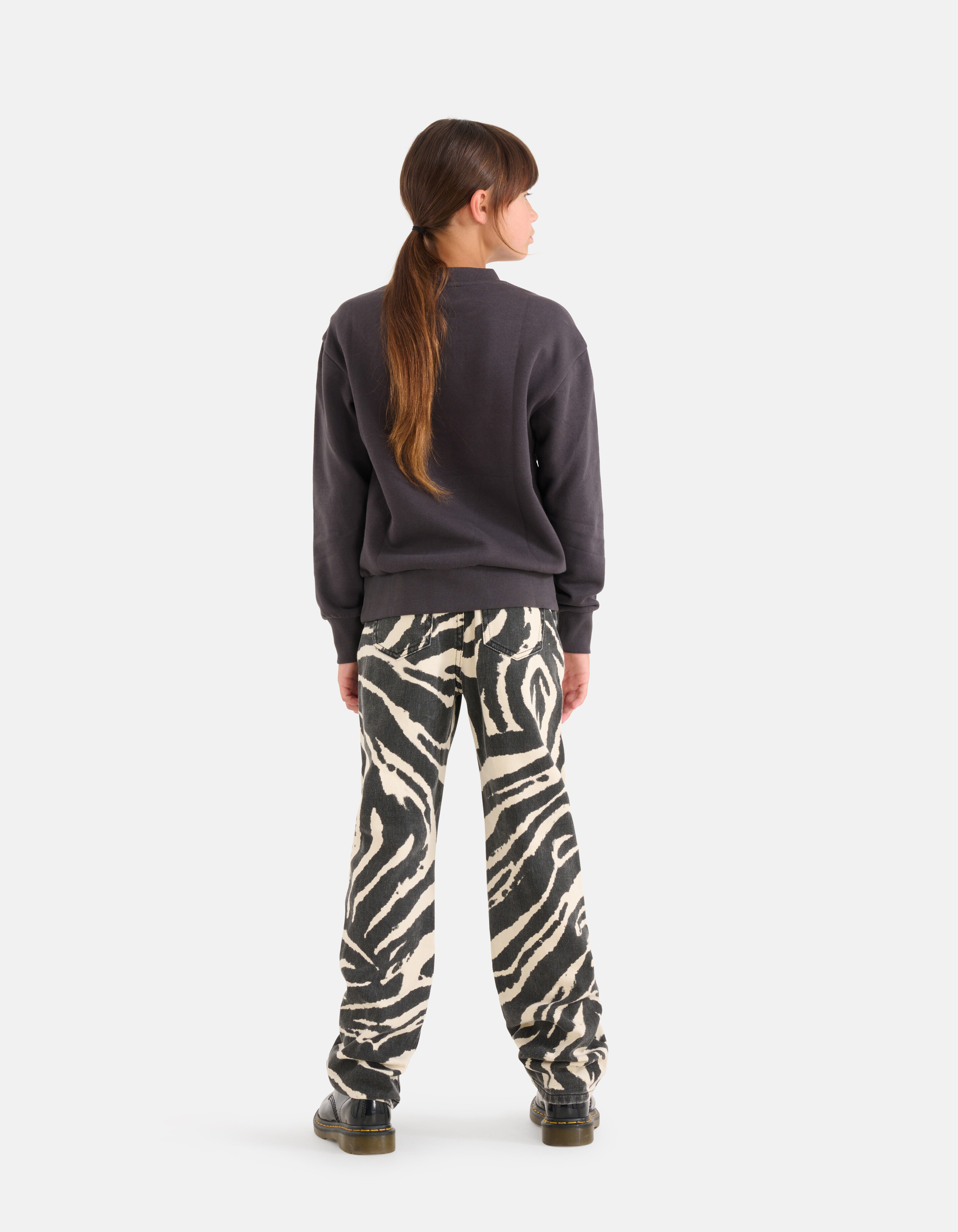 Artwork Sweater Donkergrijs SHOEBY GIRLS
