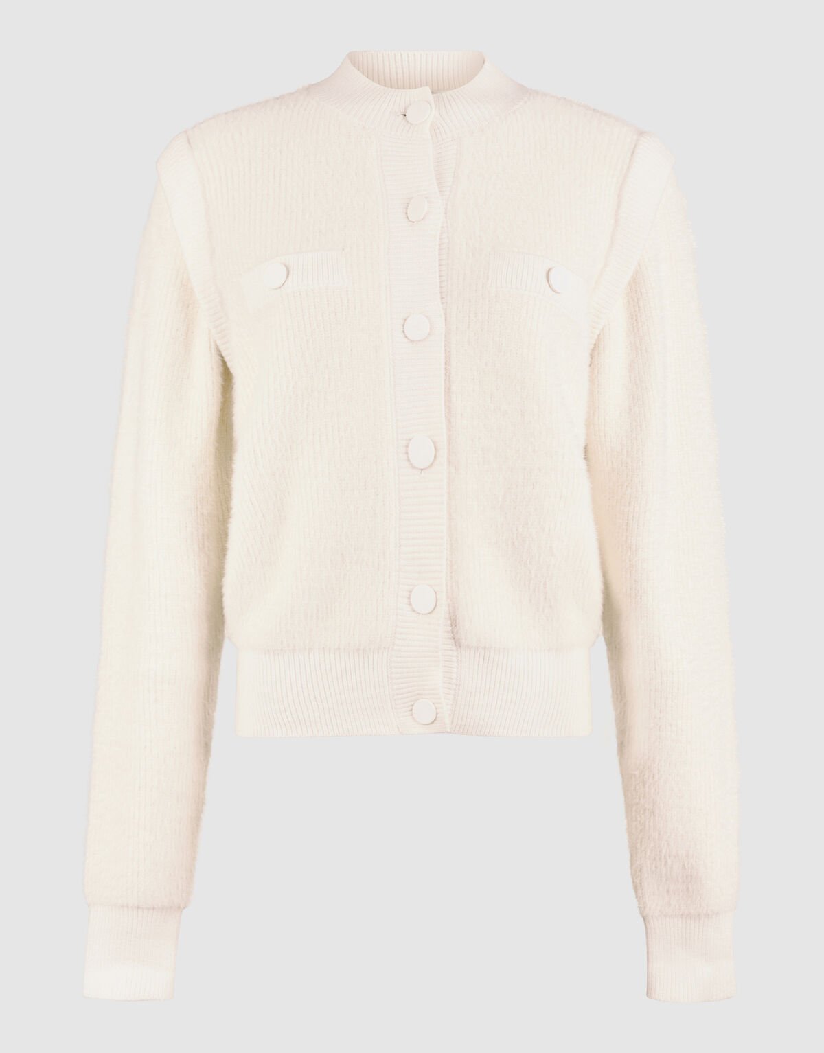 Button Vest Gebroken Wit By Mieke SHOEBY WOMEN