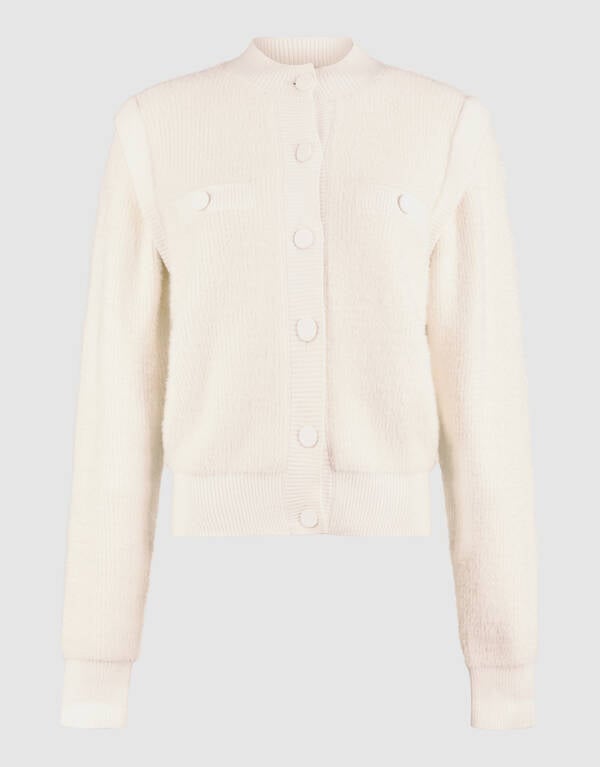 Button Vest Gebroken Wit By Mieke SHOEBY WOMEN