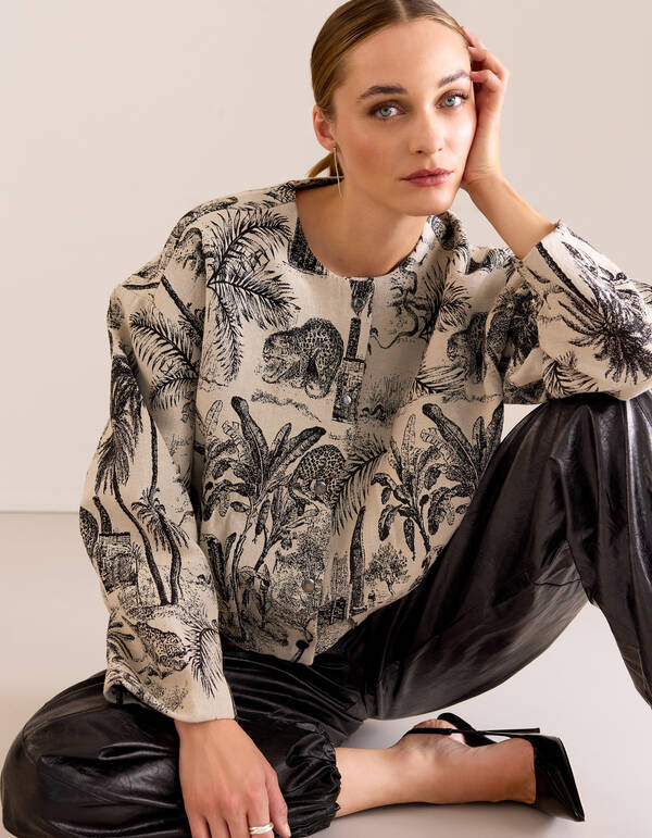 Jacquard Jack Zwart/Wit By Mieke SHOEBY WOMEN
