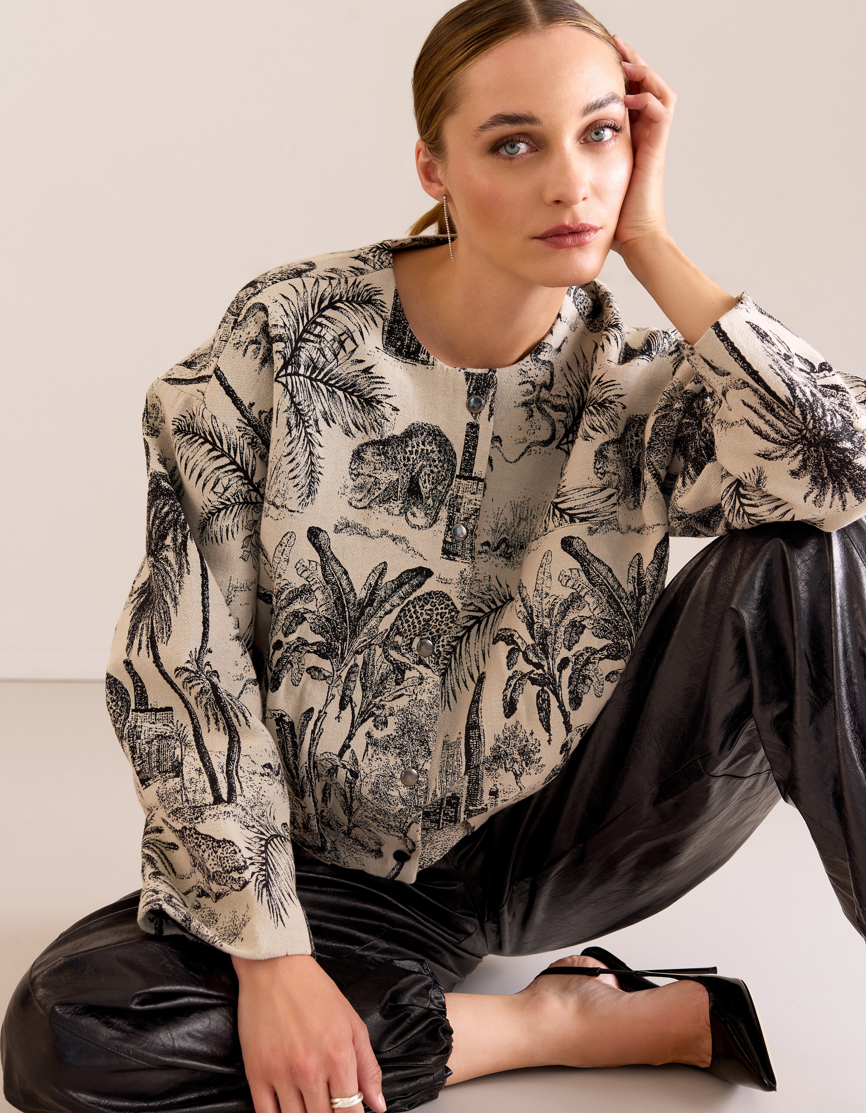 Jacquard Jack Zwart/Wit By Mieke SHOEBY WOMEN