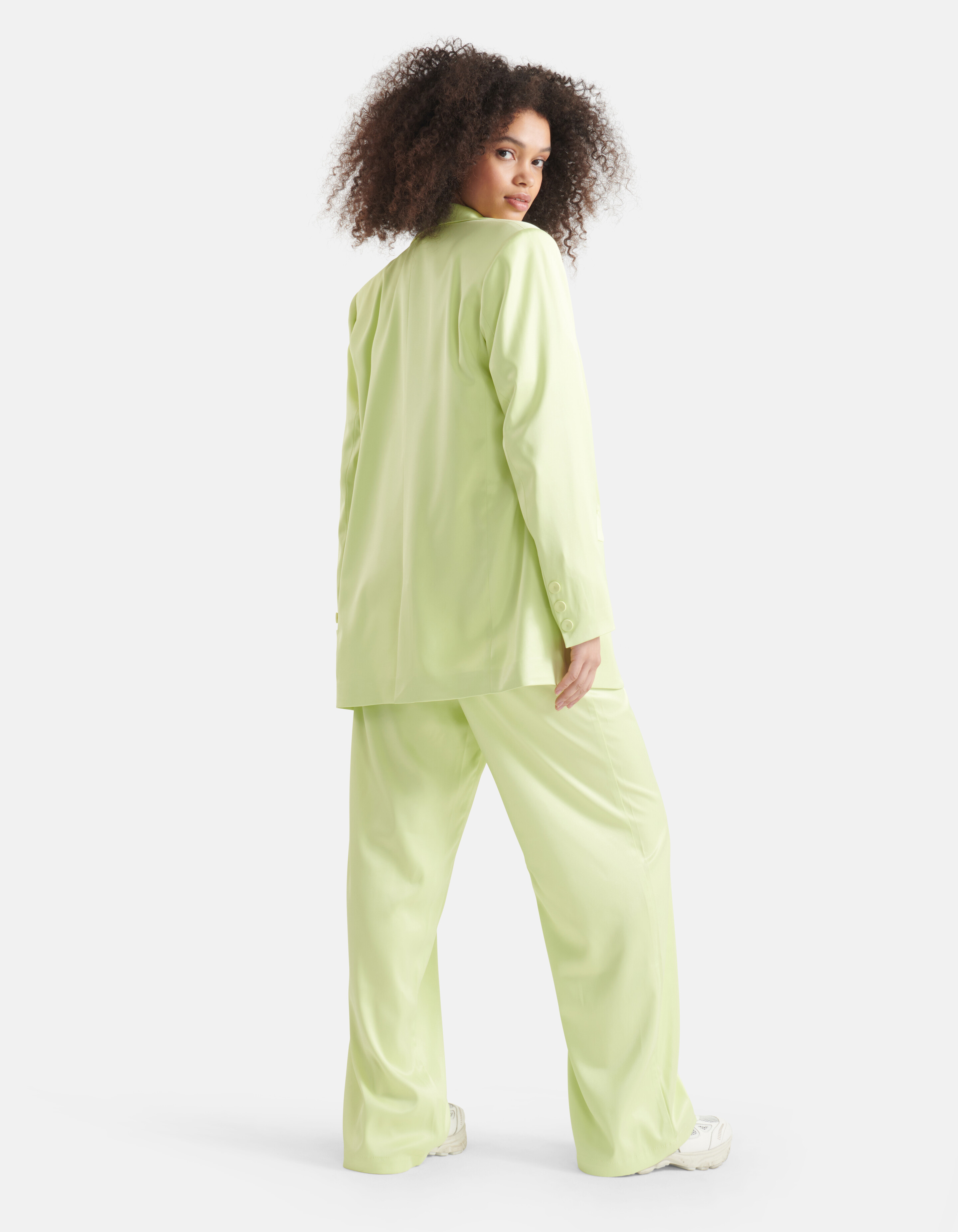 Satijnen Blazer Limoengroen SHOEBY WOMEN