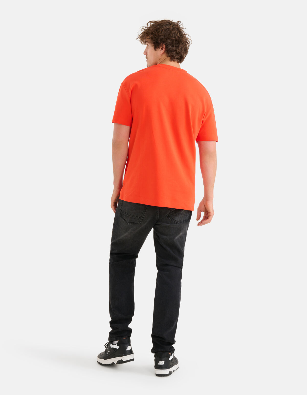 Badge T-shirt Rood SHOEBY MEN