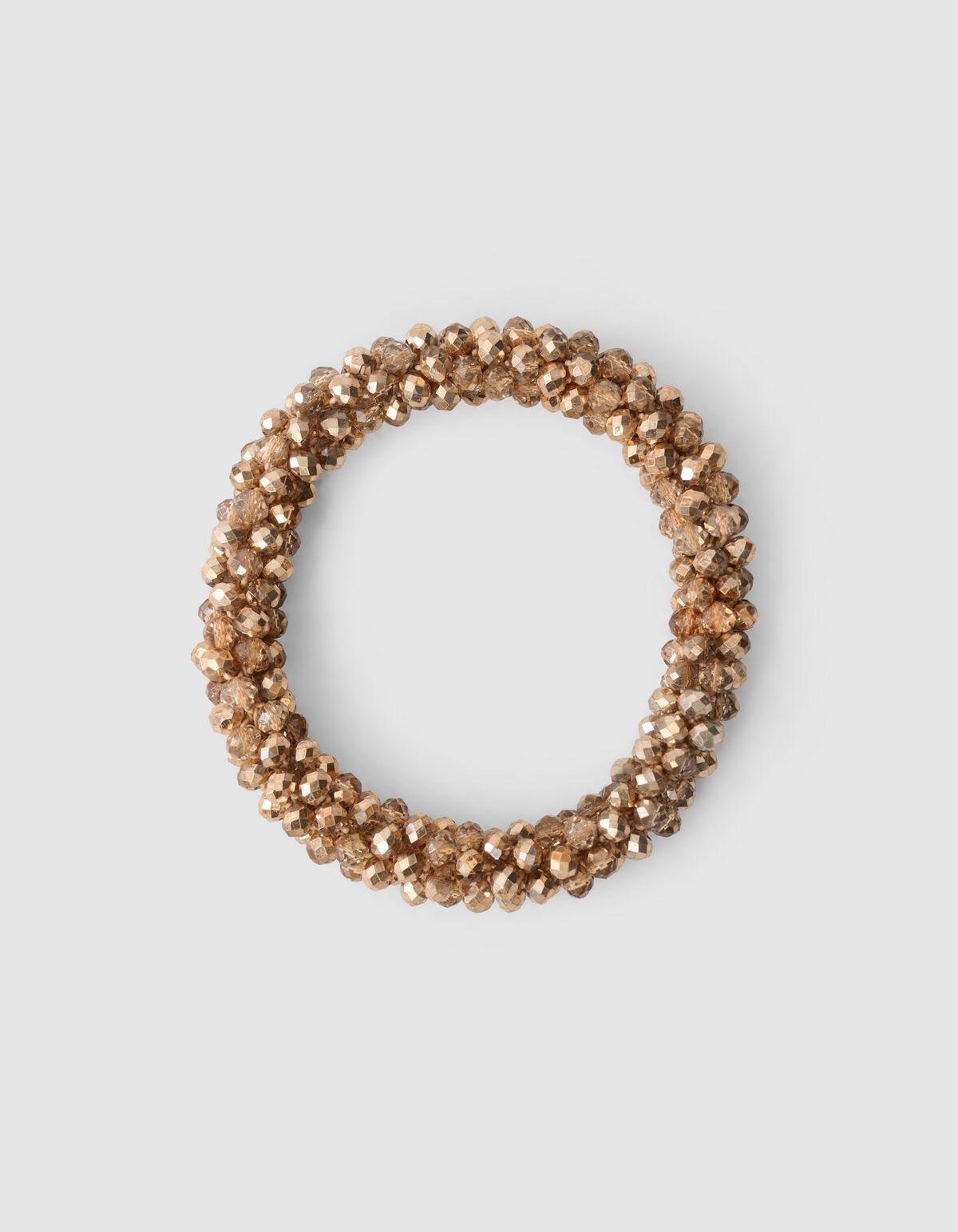 Beaded Haarelastiek Bruin SHOEBY ACCESSOIRES