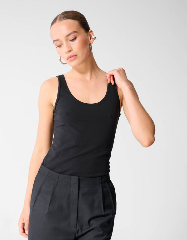 Basis Tanktop Zwart Eksept