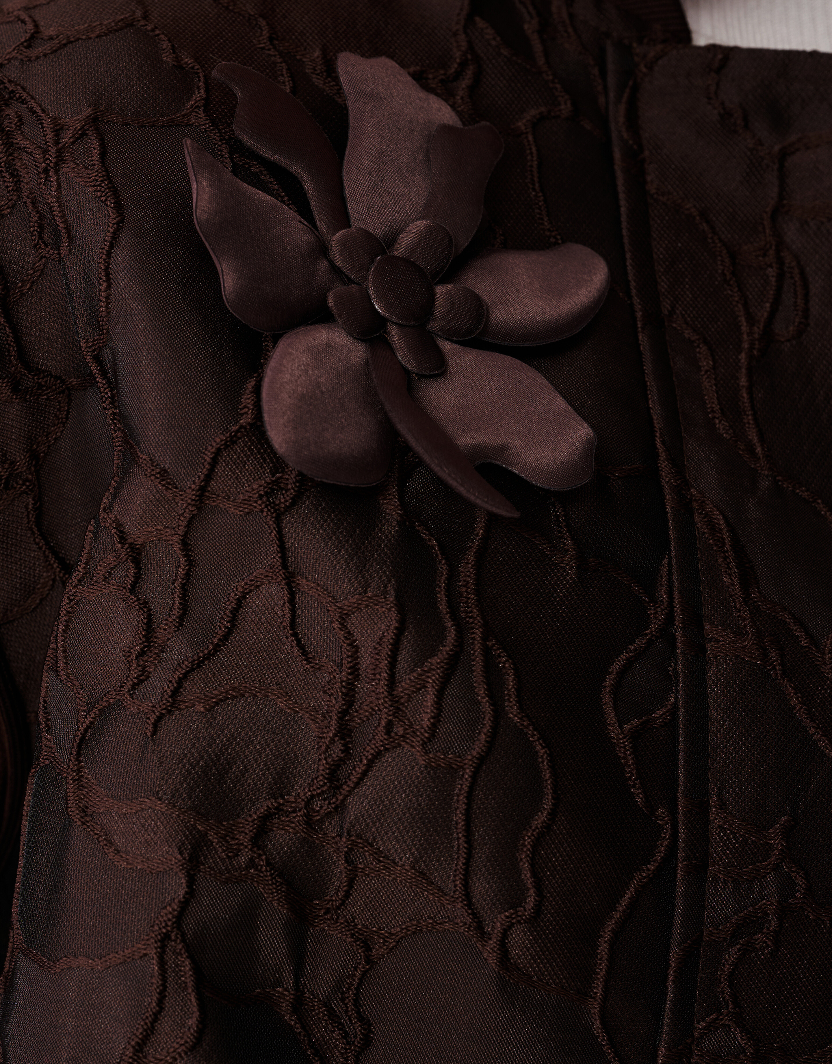 Flower Jacquard Bomber Donkerbruin SHOEBY WOMEN