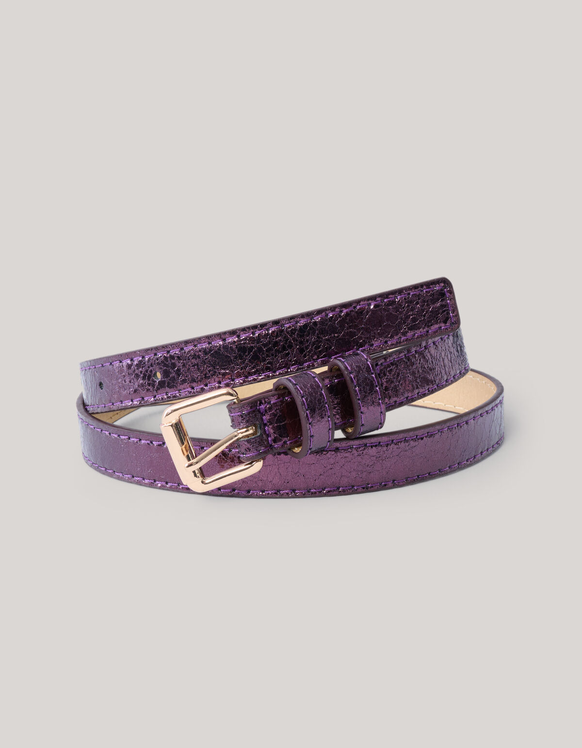 Metallic Riem Paars SHOEBY ACCESSOIRES