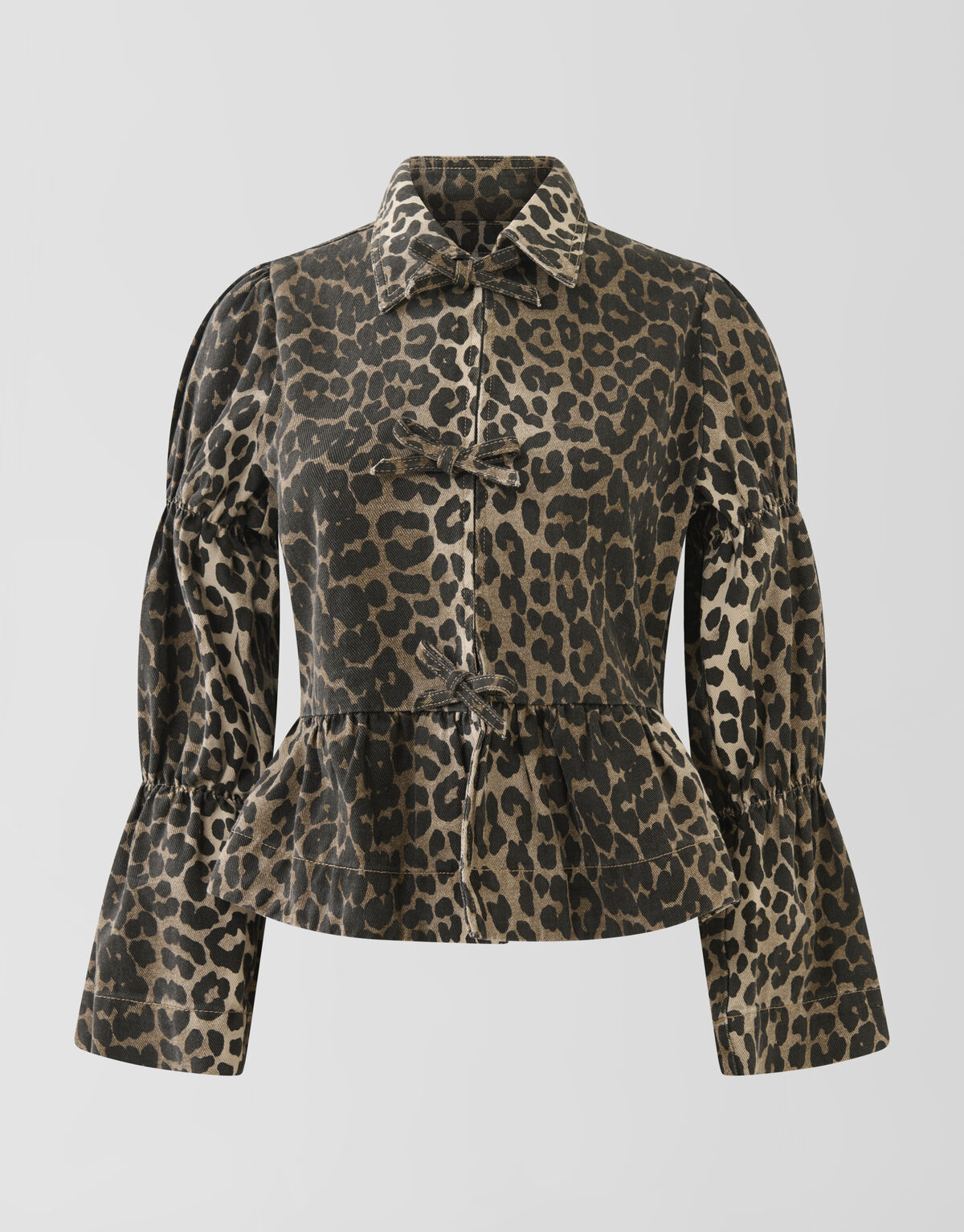 Leopard Strik Top Bruin SHOEBY WOMEN