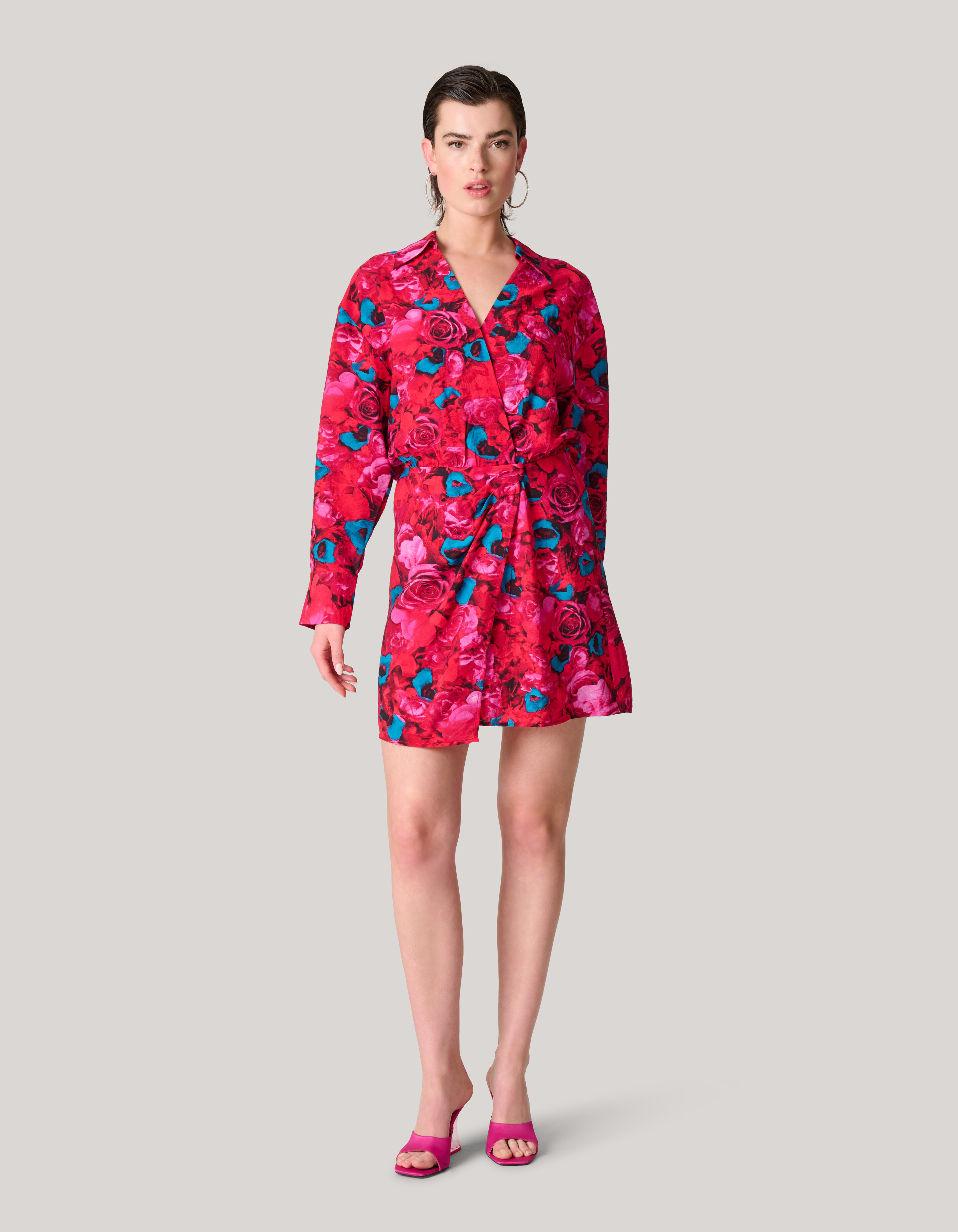Printed Jurk Rood SHOEBY WOMEN