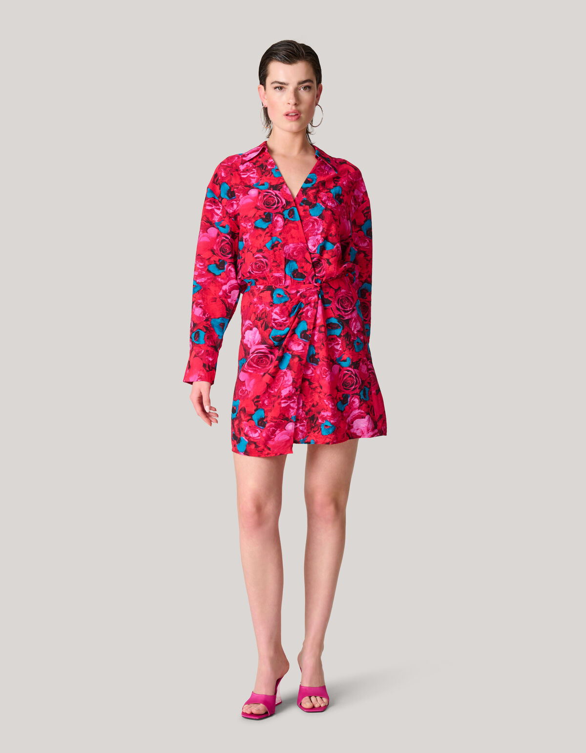 Printed Jurk Rood SHOEBY WOMEN