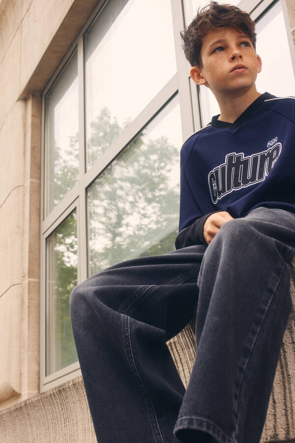 Ultra Baggy Fit Carpenter Jeans Donkergrijs SHOEBY BOYS