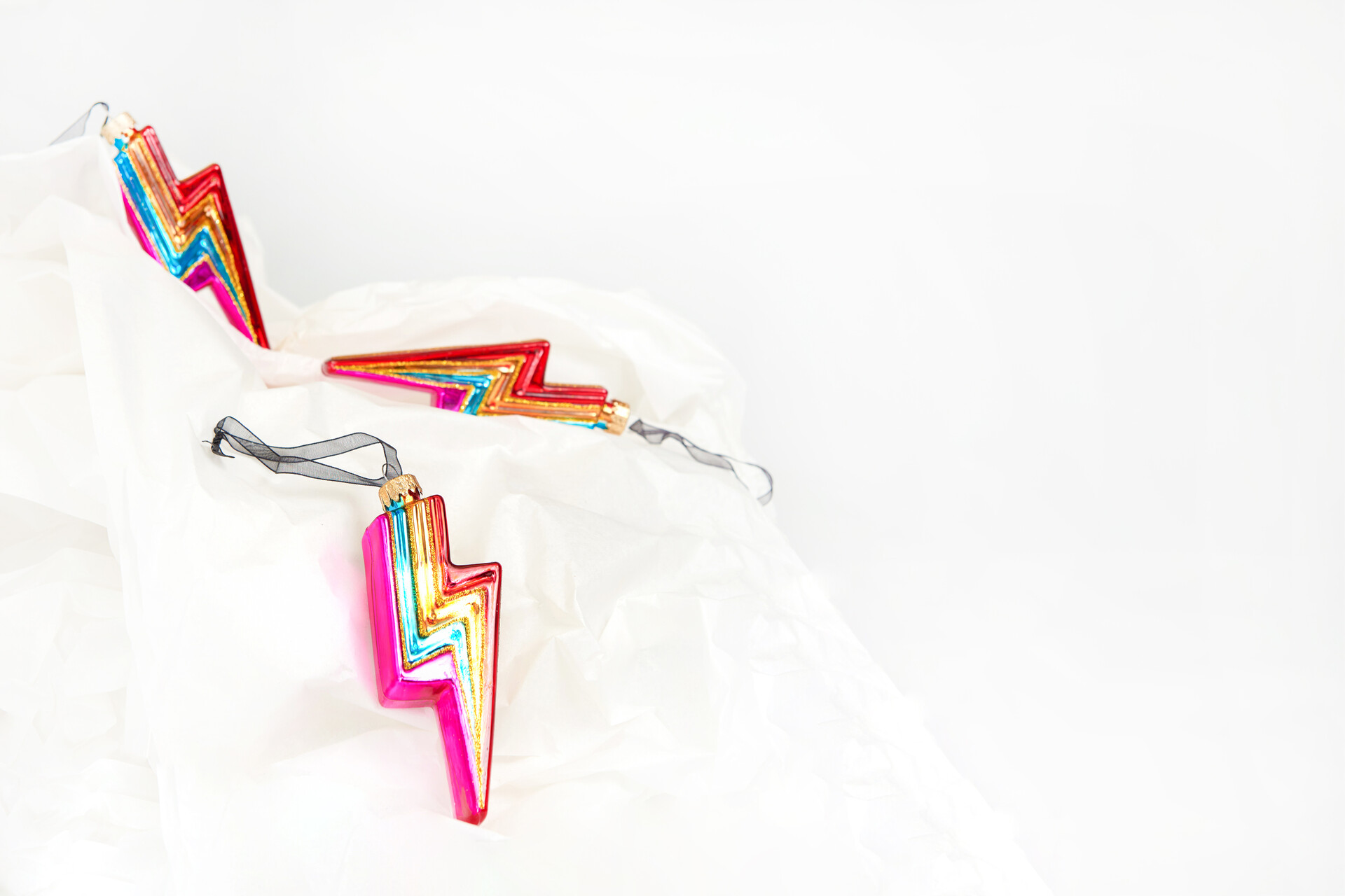 Lightning Bolt Kerstbal by Fred van Leer