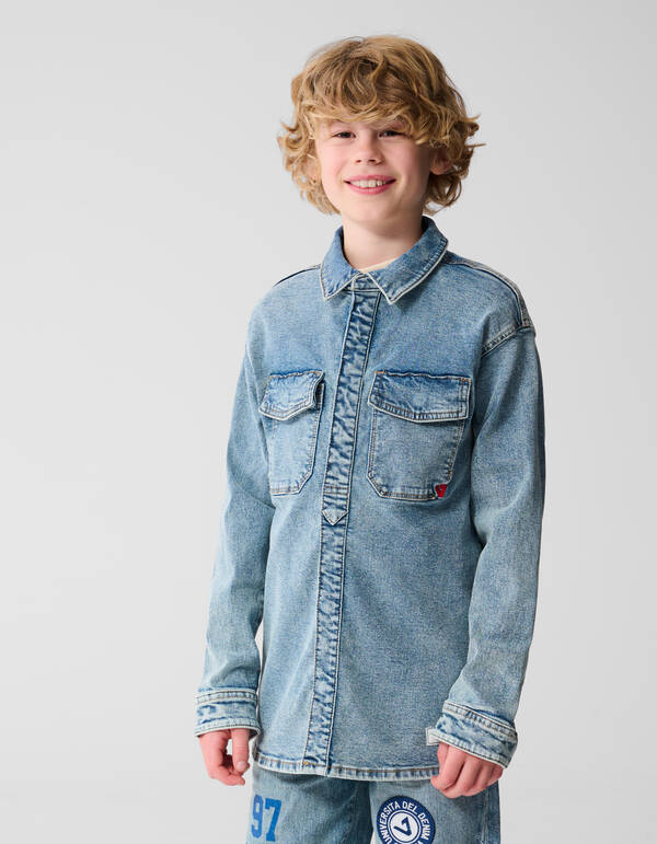 Denim Overshirt Lichtblauw Shoeby X Vingino SHOEBY BOYS
