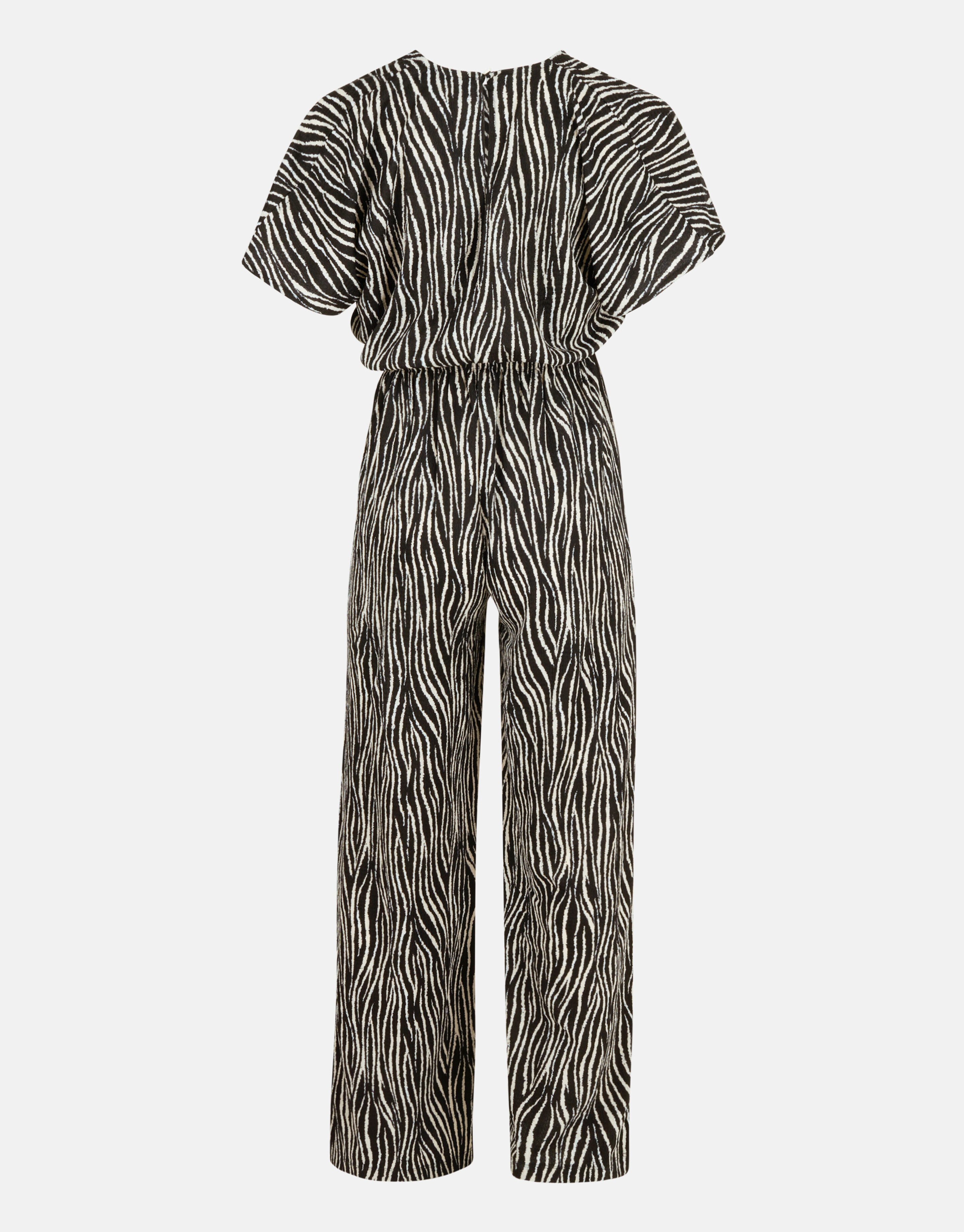 Crinkle Jumpsuit Zwart/Wit SHOEBY WOMEN