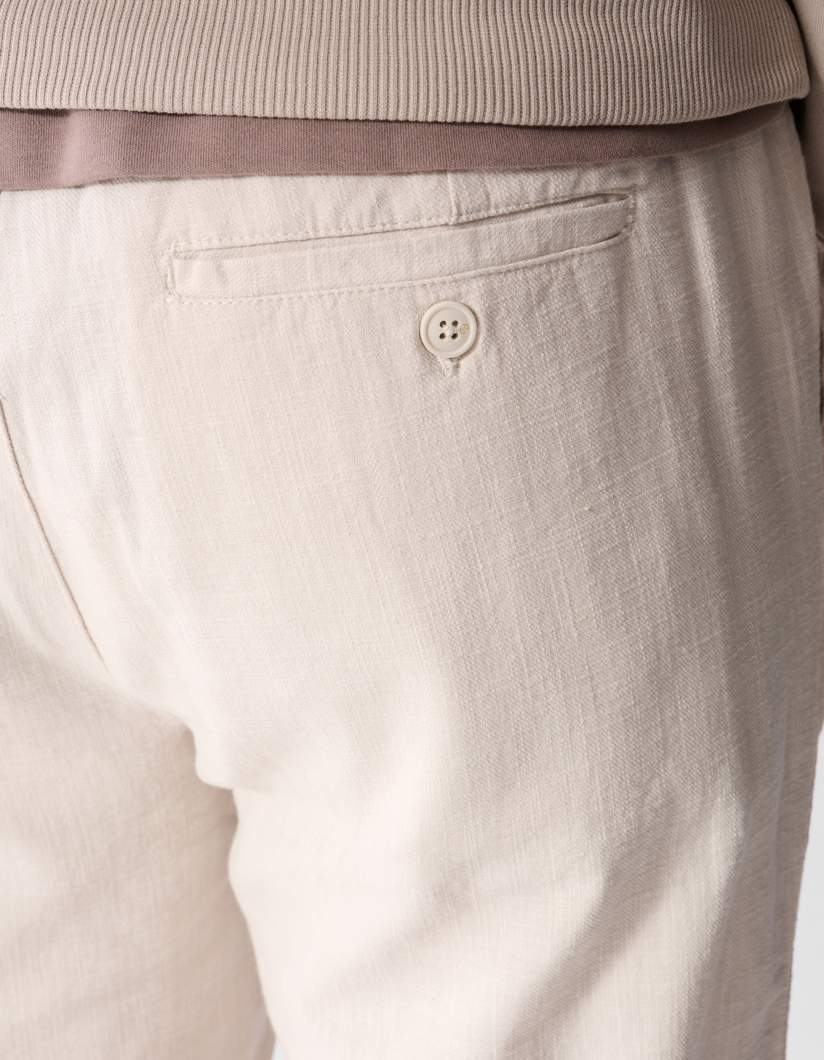 Structuur Regular Fit Broek Lichtgrijs SHOEBY MEN