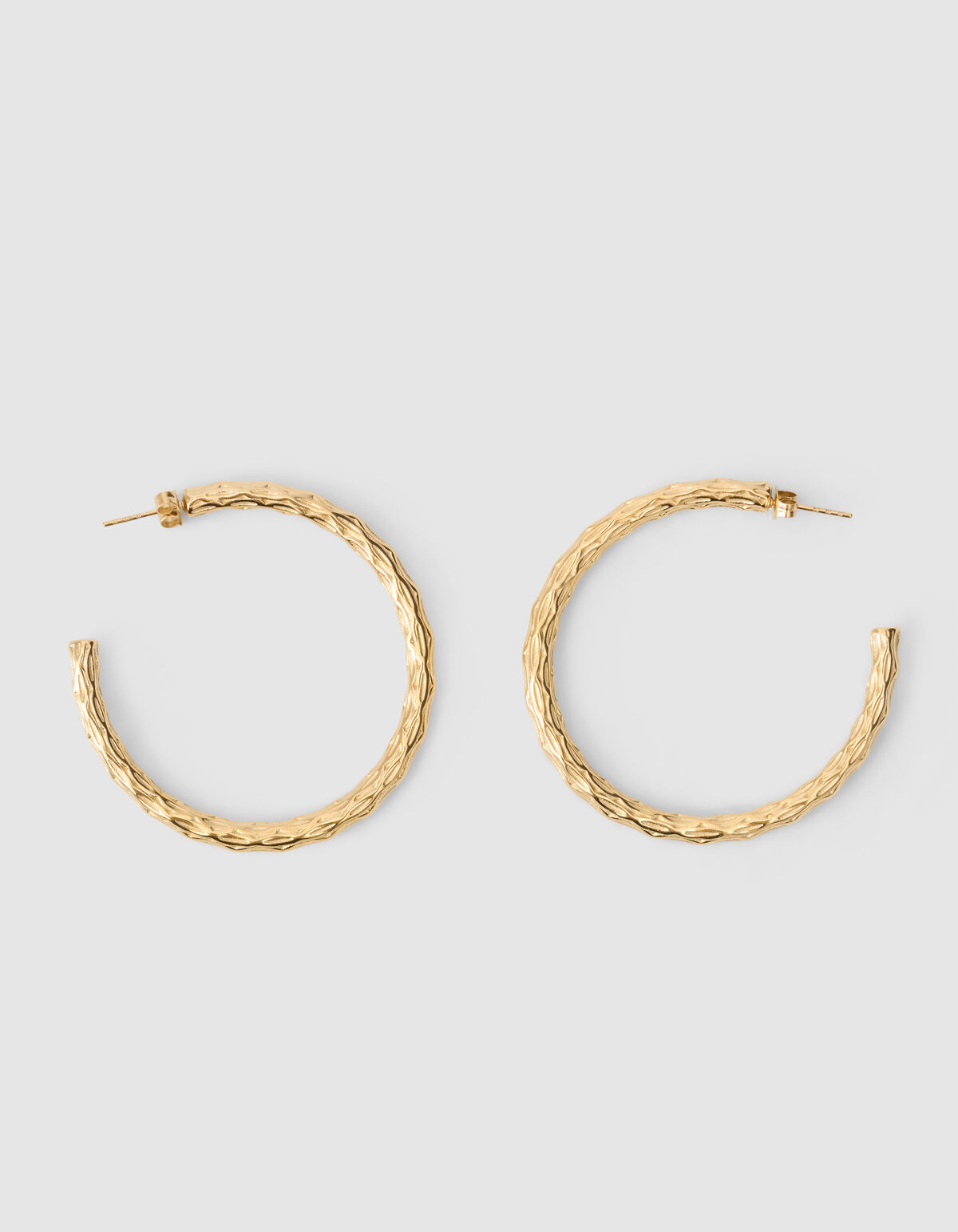 Hammered Hoop Oorbellen Goud SHOEBY ACCESSOIRES