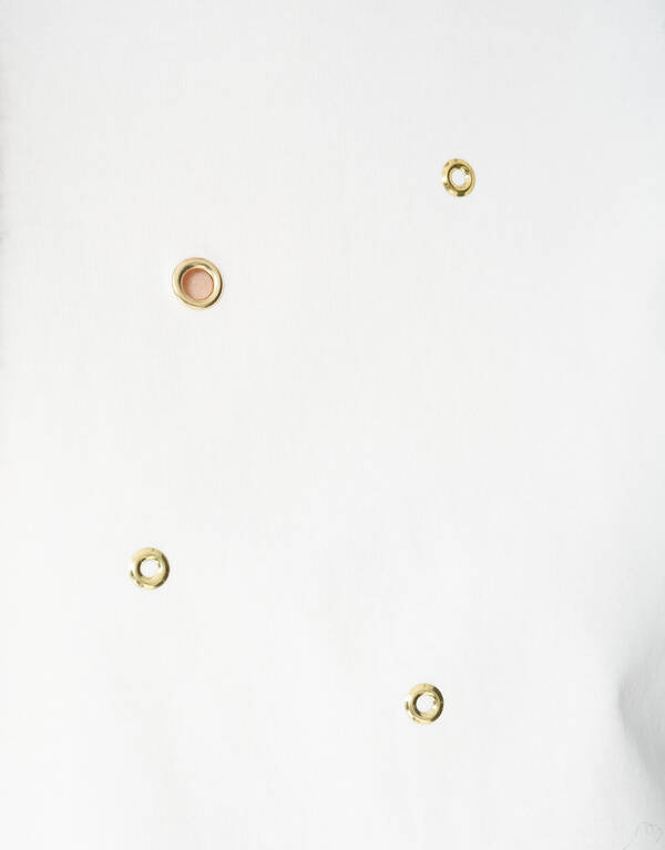 Oversized Eyelet T-shirt Wit SHOEBY WOMEN