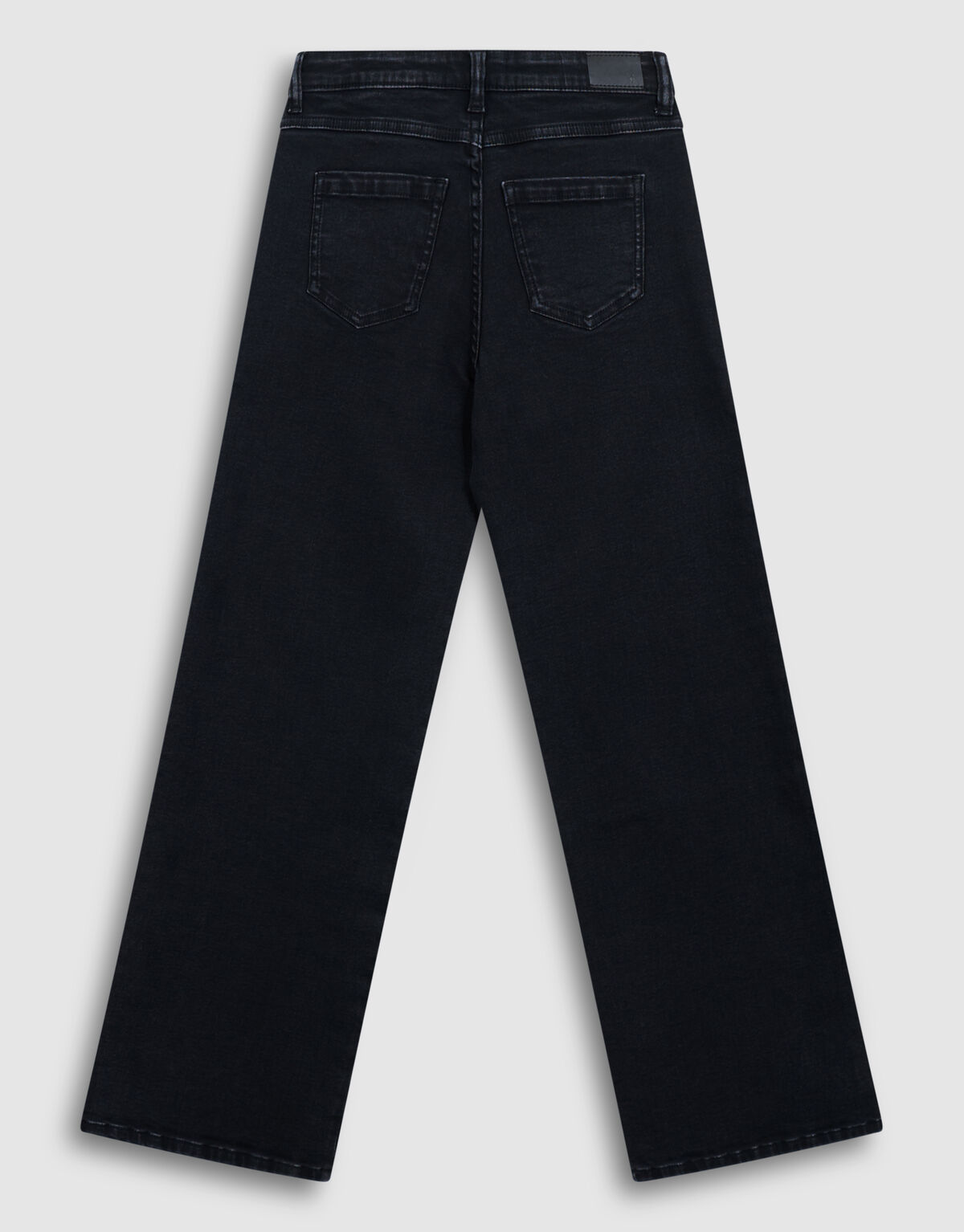 Shiny Wide Leg Fit Jeans Zwart SHOEBY GIRLS