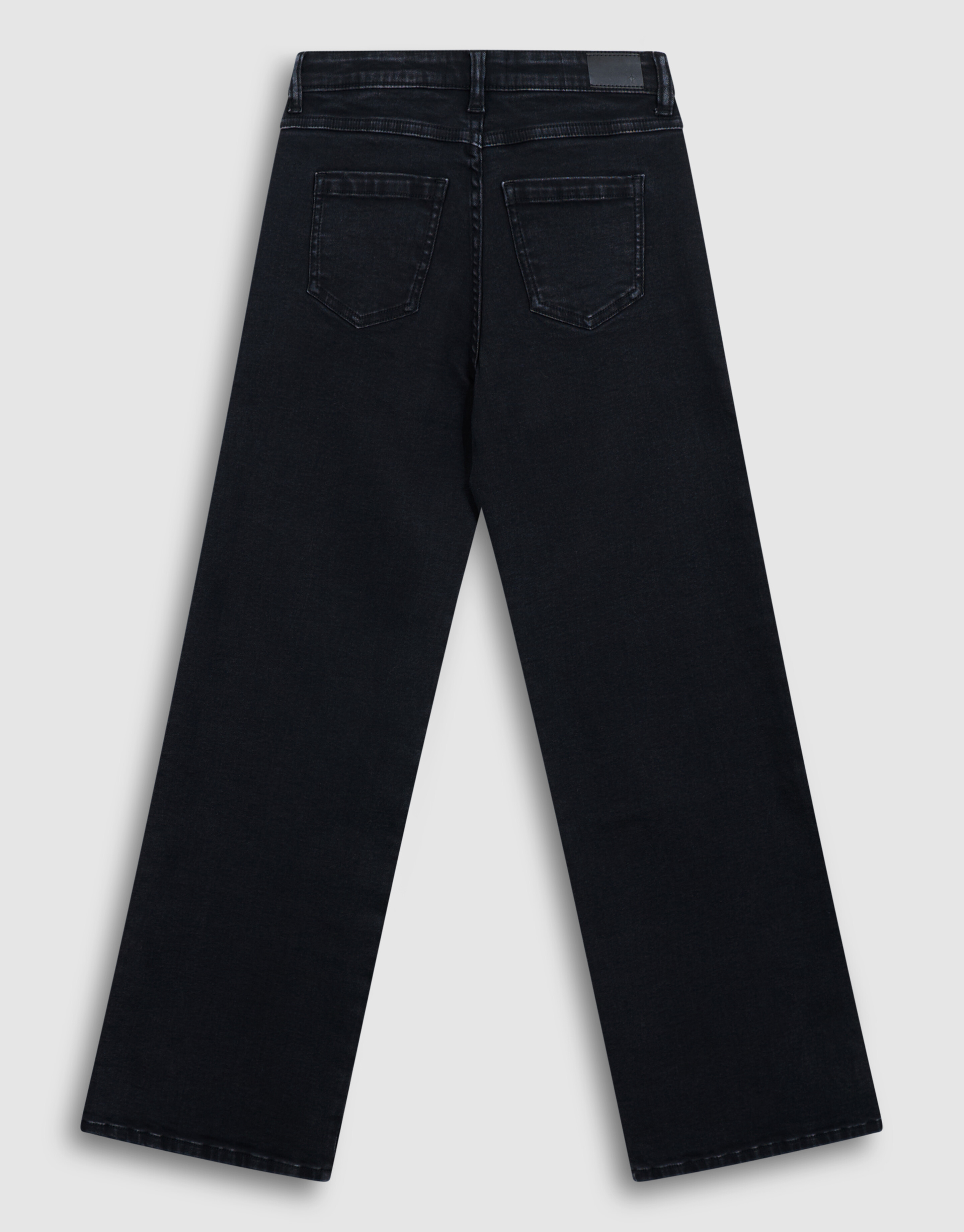 Shiny Wide Leg Fit Jeans Zwart SHOEBY GIRLS