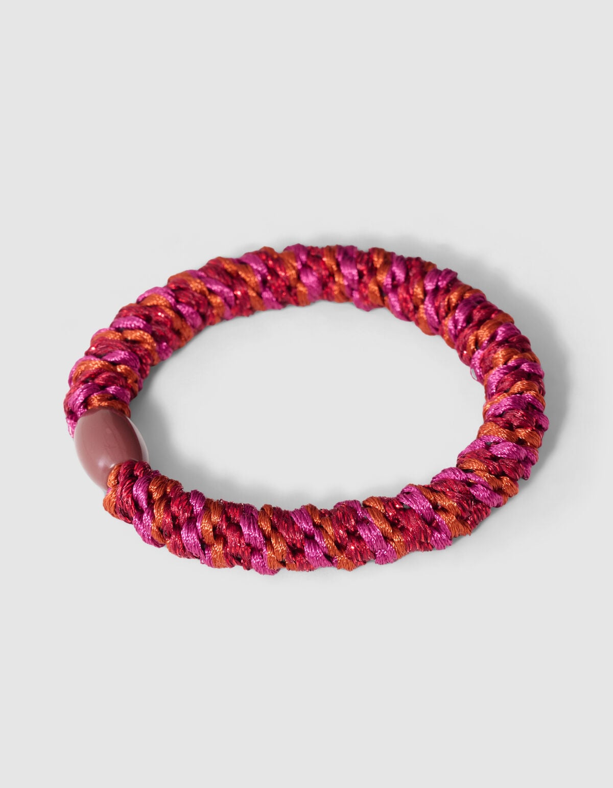 Lurex Haarelastiek Donkeroze/Oranje SHOEBY ACCESSOIRES