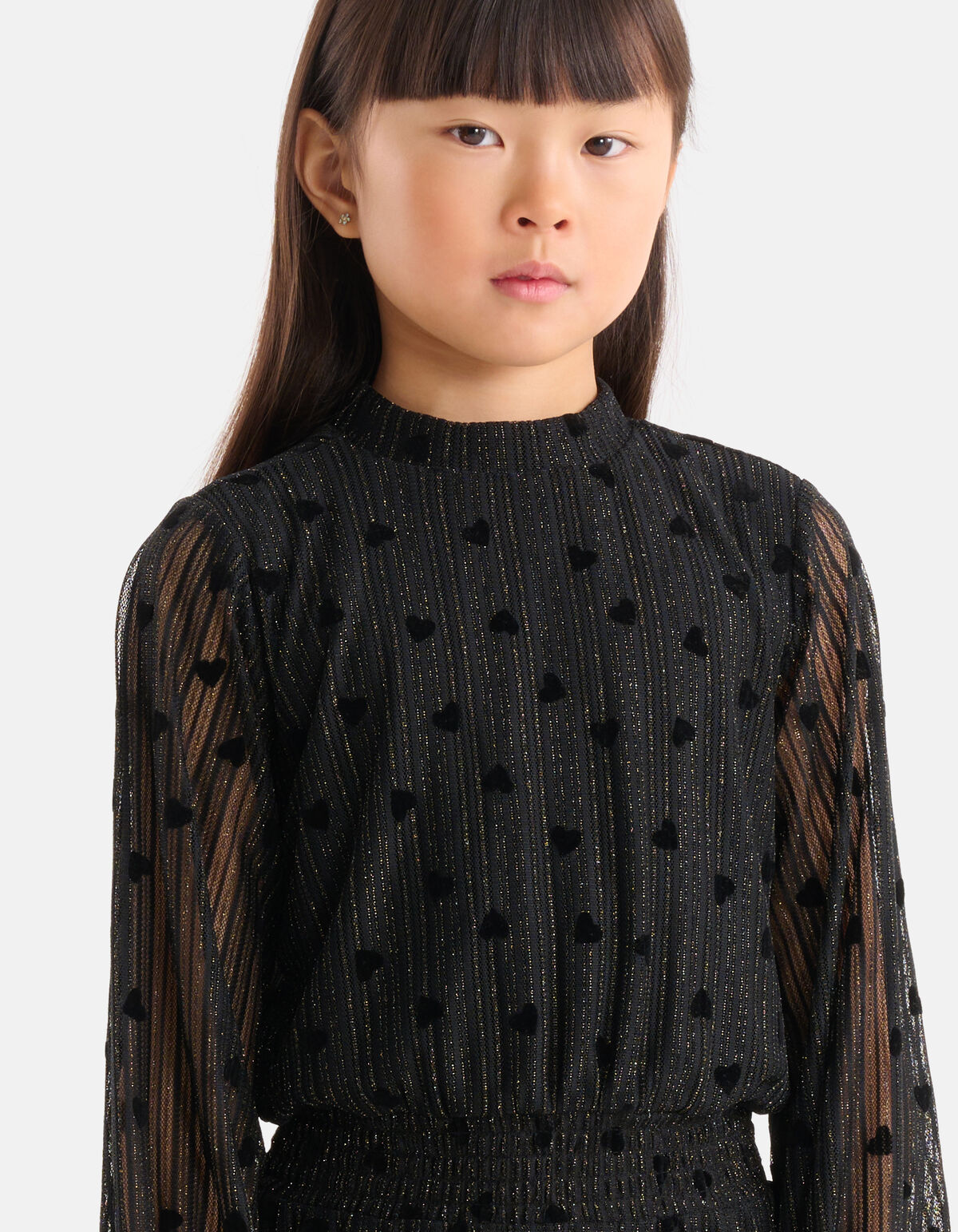 Mesh Jurk Zwart SHOEBY GIRLS