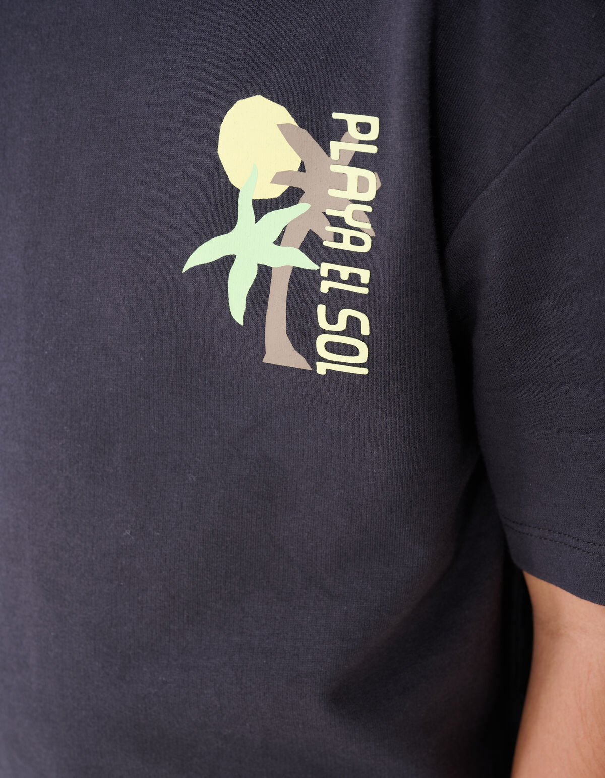 Playa Artwork T-shirt Donkergrijs SHOEBY BOYS