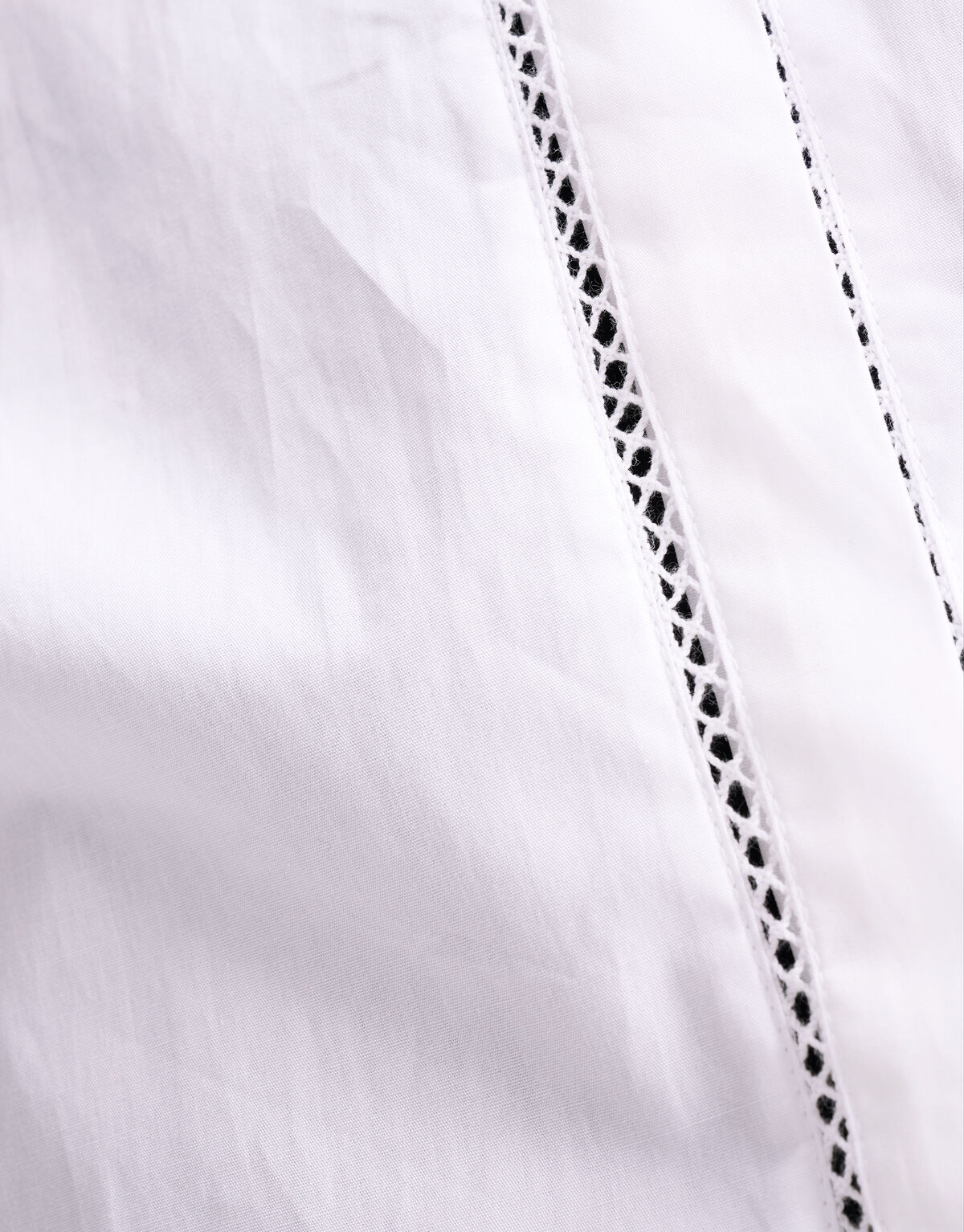 Kanten Poplin Blouse Gebroken Wit By Fred SHOEBY WOMEN