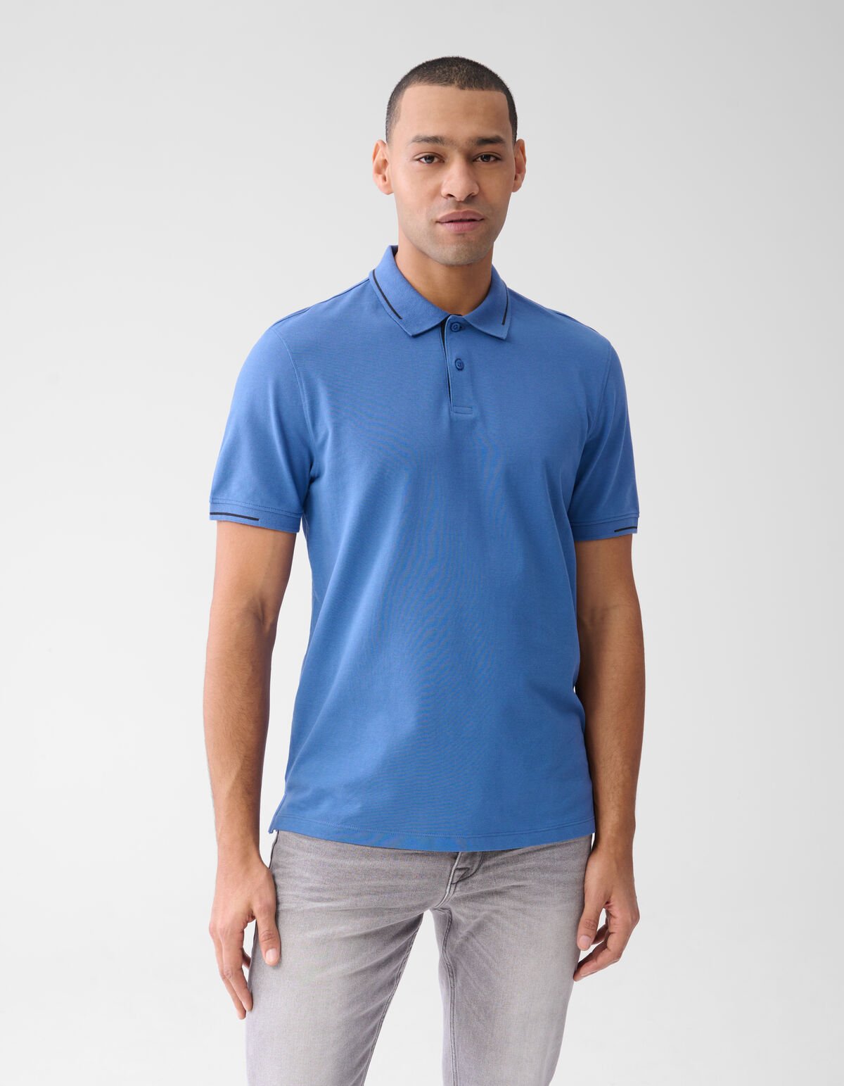 Pique Polo Blauw SHOEBY MEN