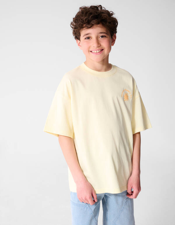 Sunset Artwork T-shirt Lichtgeel SHOEBY BOYS