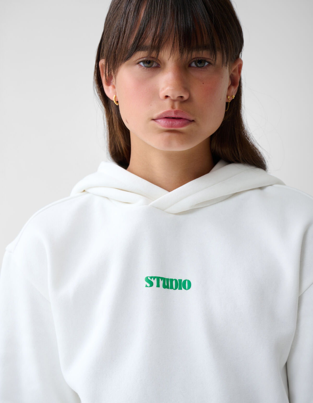 Artwork Hoodie Gebroken Wit SHOEBY GIRLS