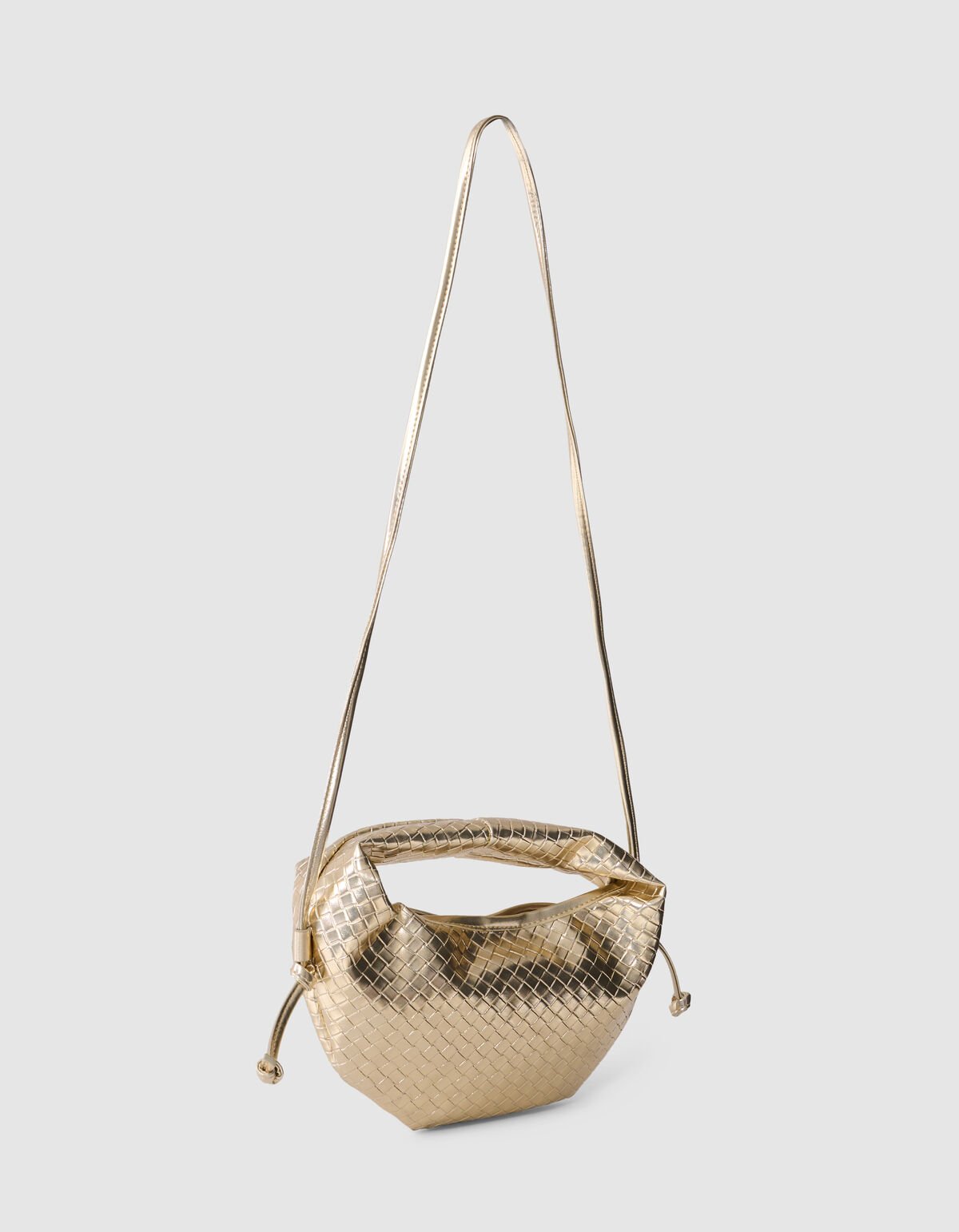 Small Braided Tas Goud SHOEBY ACCESSOIRES
