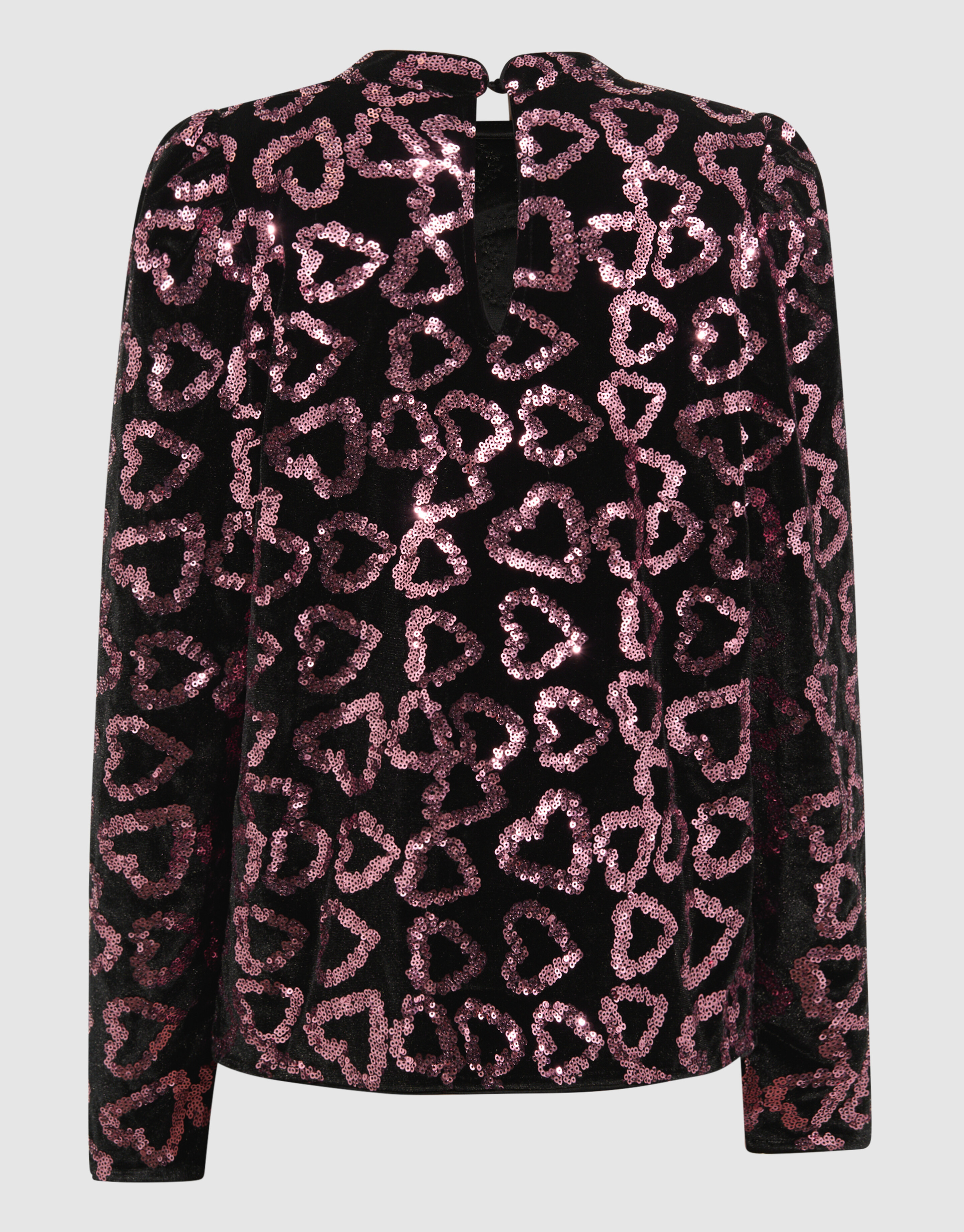 Sequin Heart Top Lichtroze SHOEBY GIRLS