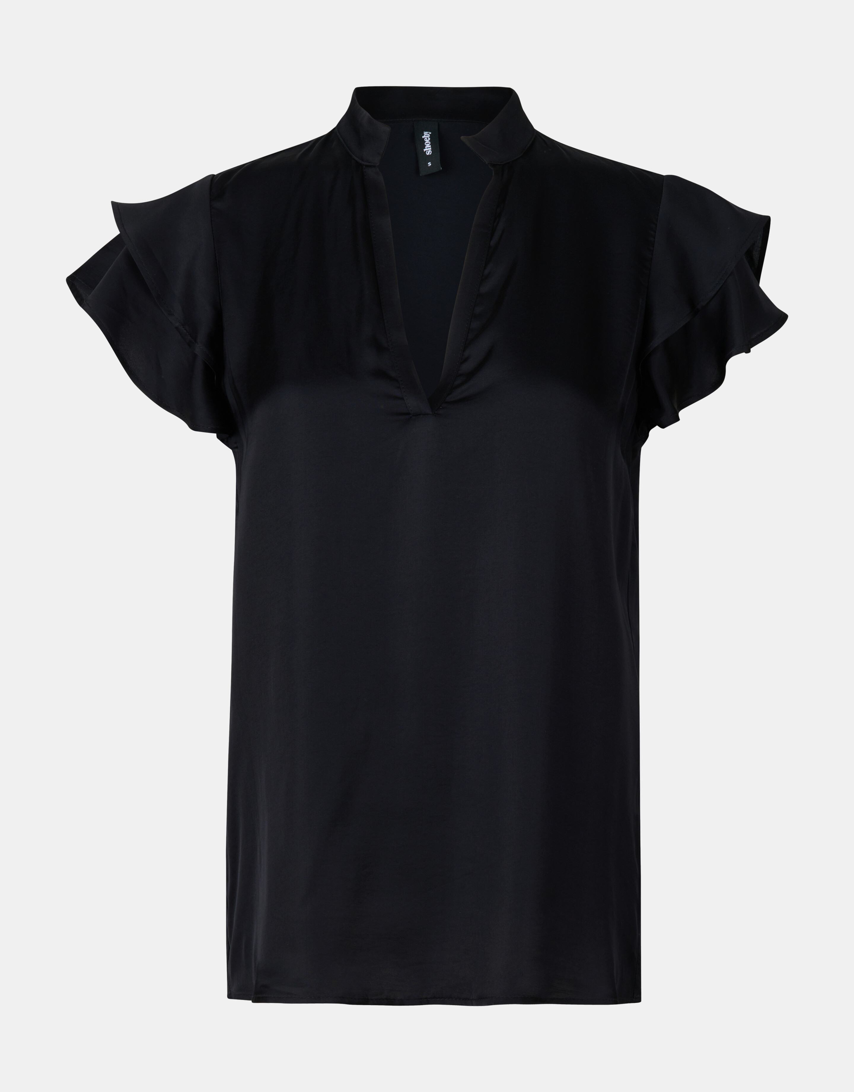 Ruffle Top Zwart SHOEBY WOMEN