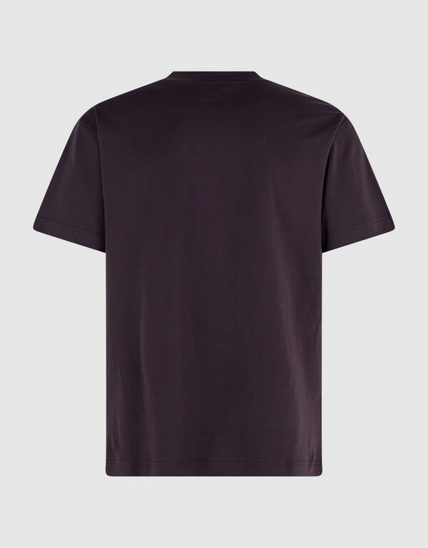 Crinkle Print T-shirt Donkerpaars SHOEBY MEN