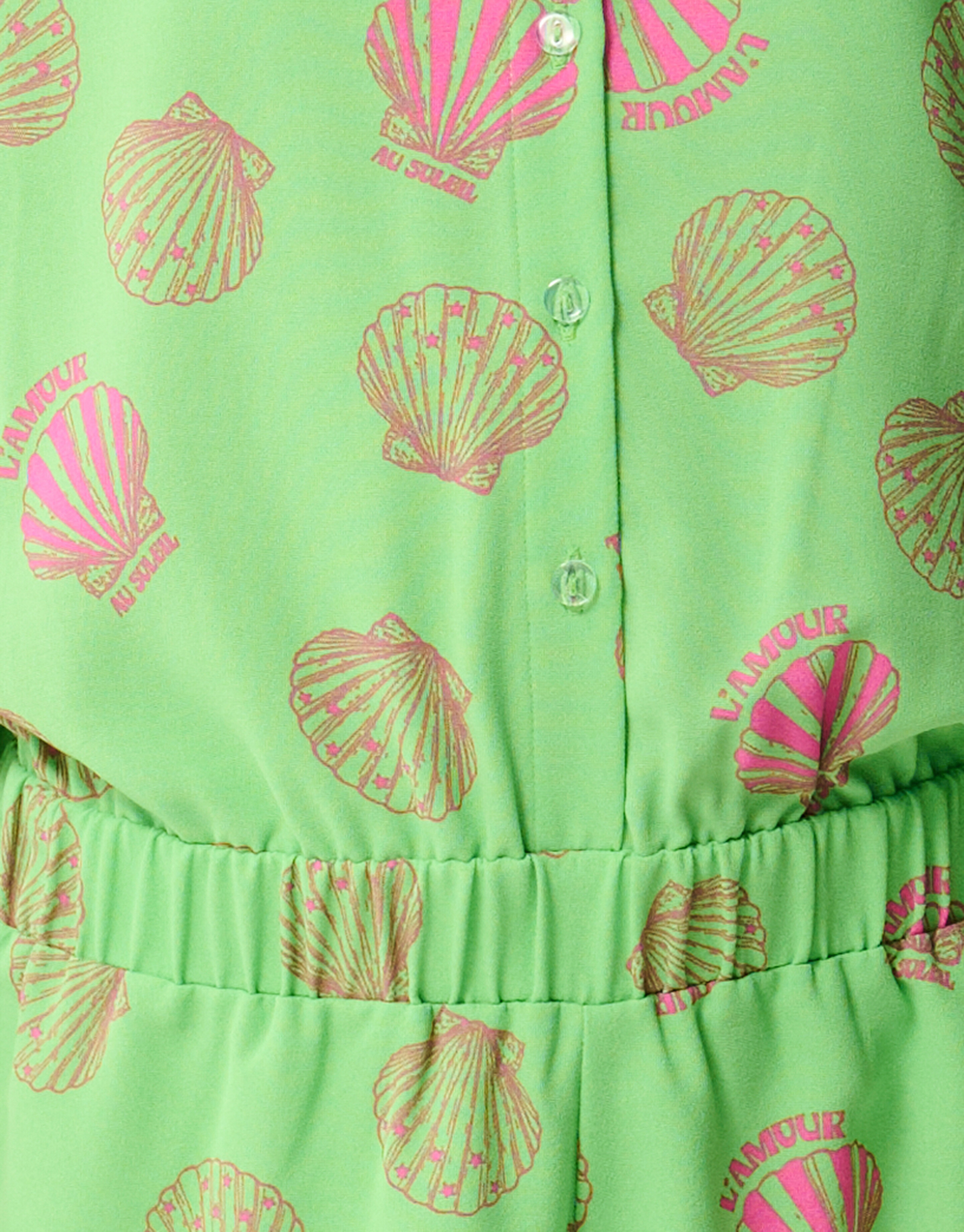 Schelpen Jumpsuit Groen SHOEBY GIRLS