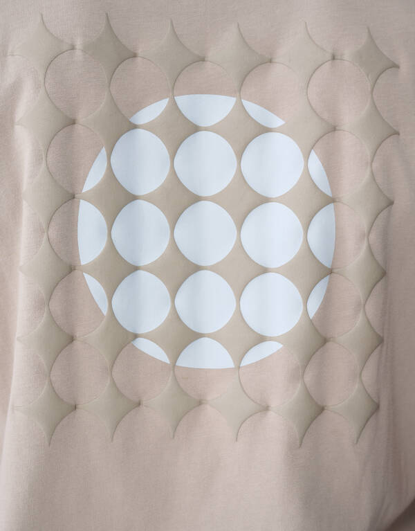 Fading Circle Artwork T-shirt Lichtbruin SHOEBY MEN