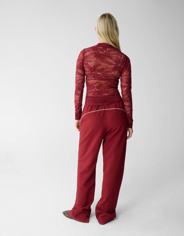 Kanten Top Rood SHOEBY WOMEN