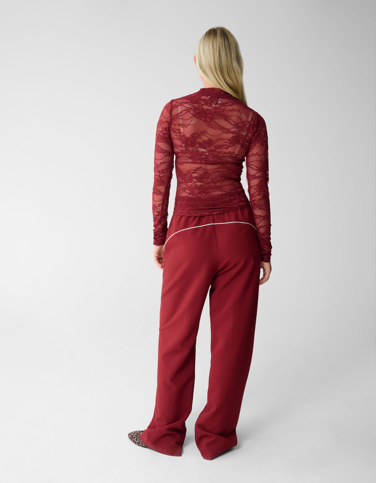 Kanten Top Rood SHOEBY WOMEN