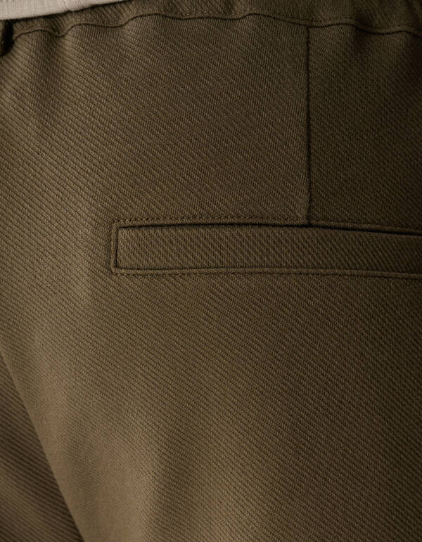 Keper Structuur Broek Donkergroen SHOEBY MEN