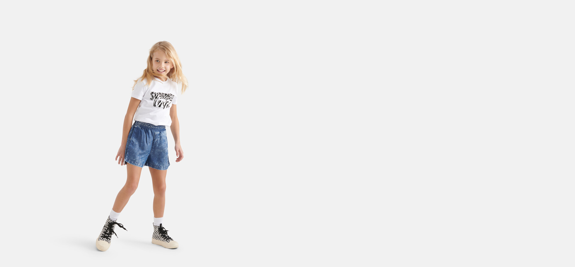 Braided Short Lichtblauw SHOEBY GIRLS