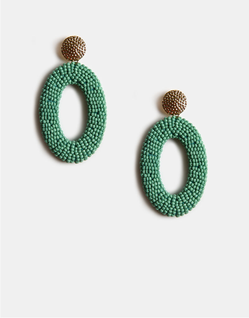 Mint oorbellen