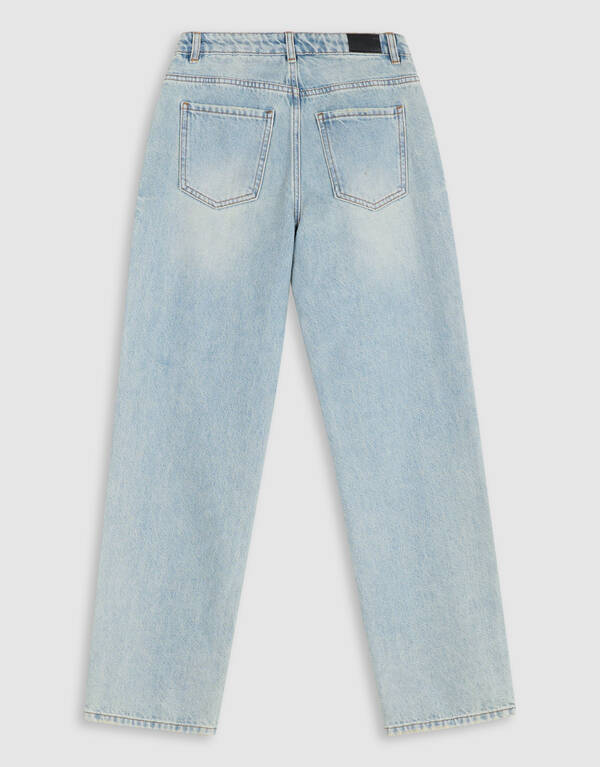 Baggy Fit Jeans Dirty Washed Lichtblauw SHOEBY BOYS
