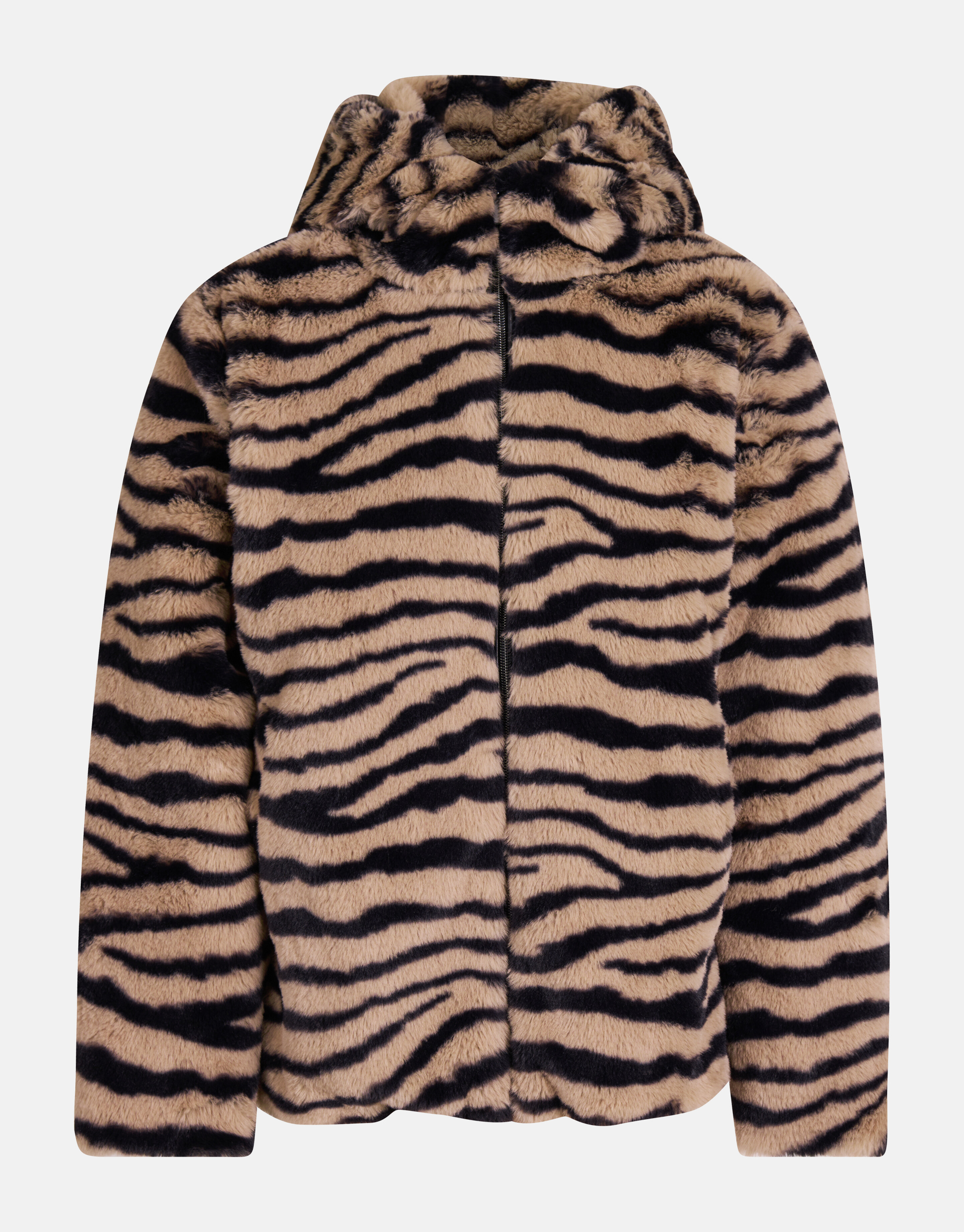 Printed Faux Fur Jas Bruin SHOEBY GIRLS