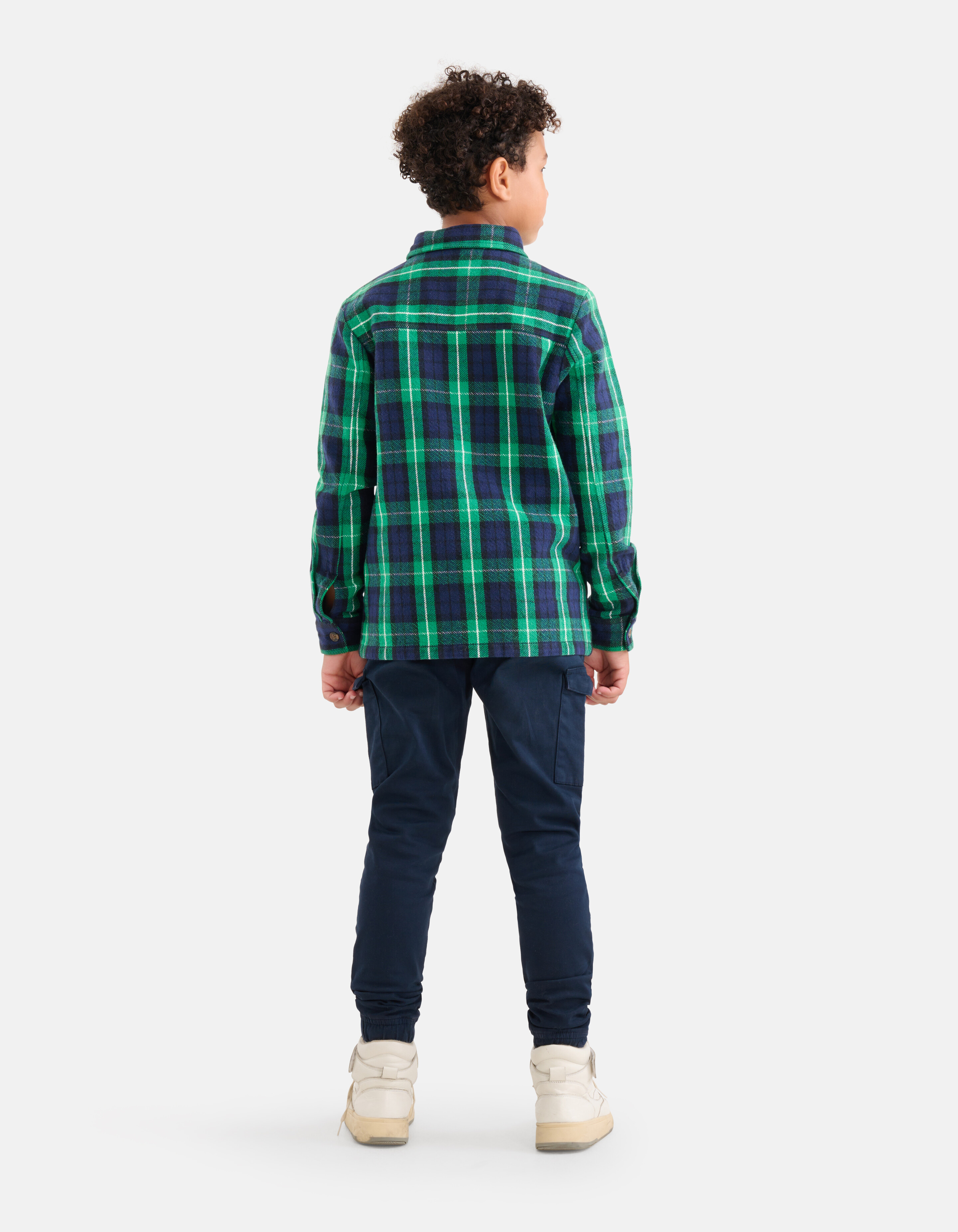 Soft Ruiten Overhemd Groen SHOEBY BOYS