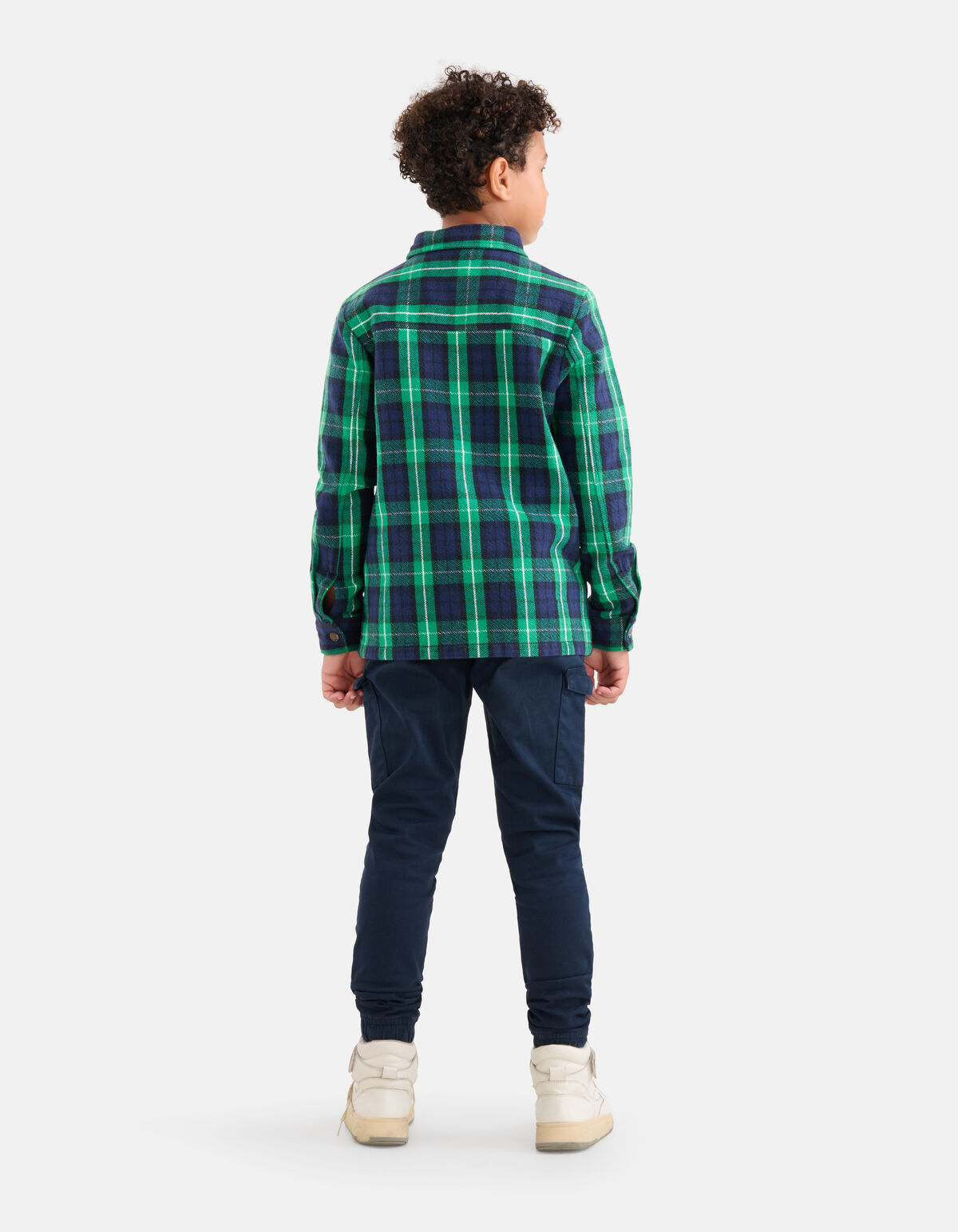 Soft Ruiten Overhemd Groen SHOEBY BOYS
