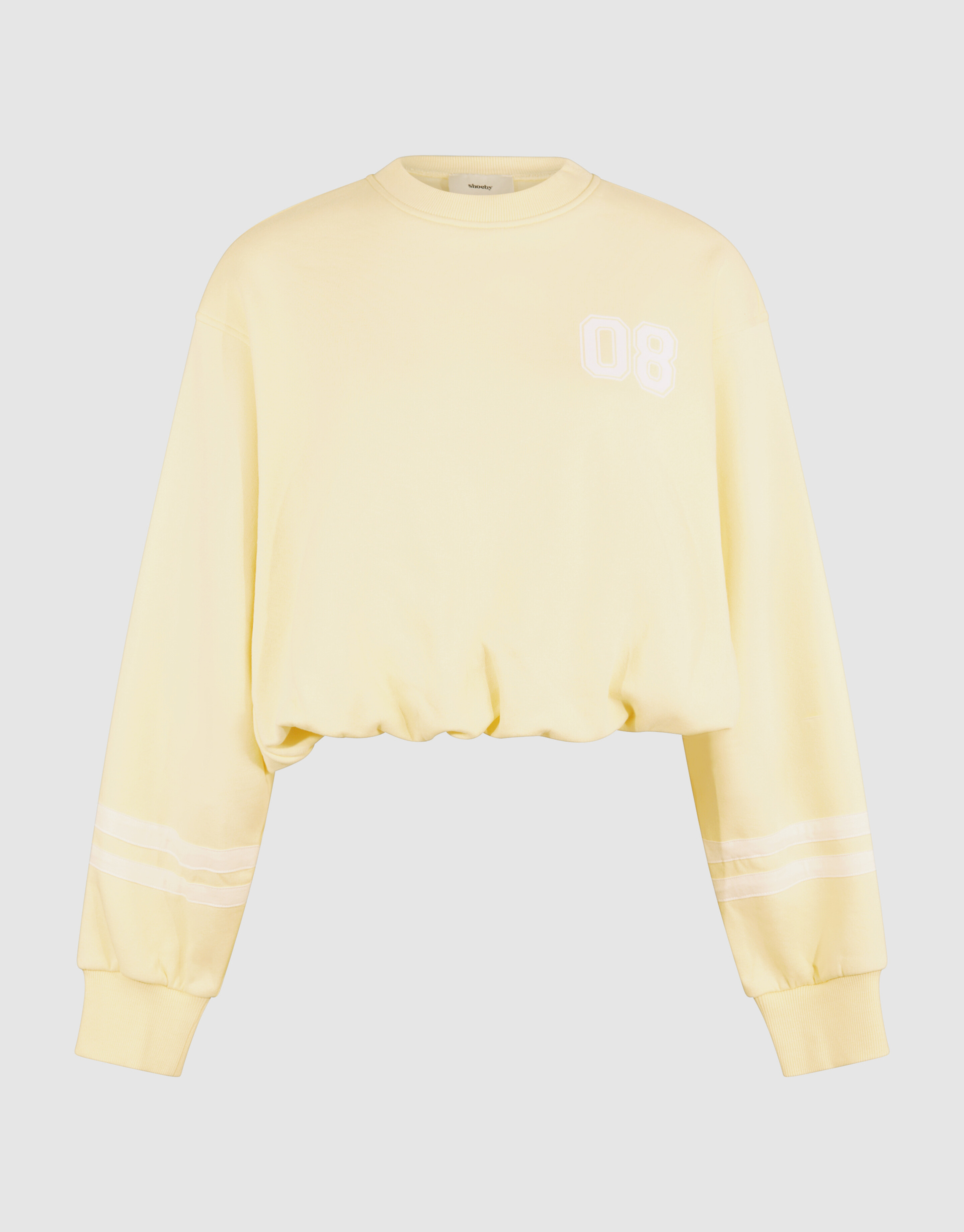 Varsity Cord Sweater Lichtgeel SHOEBY WOMEN