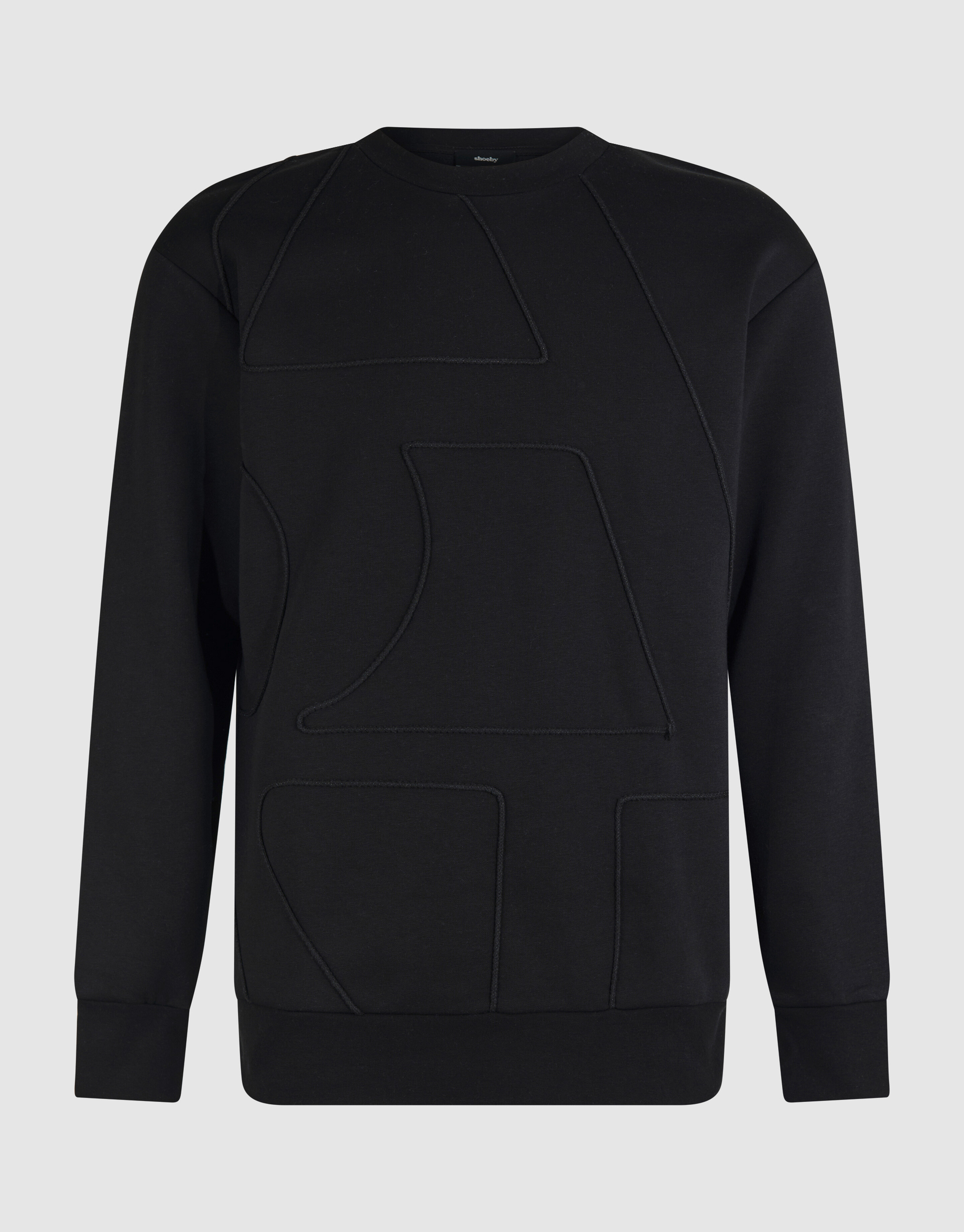 Cord Artwork Sweater Zwart SHOEBY MEN