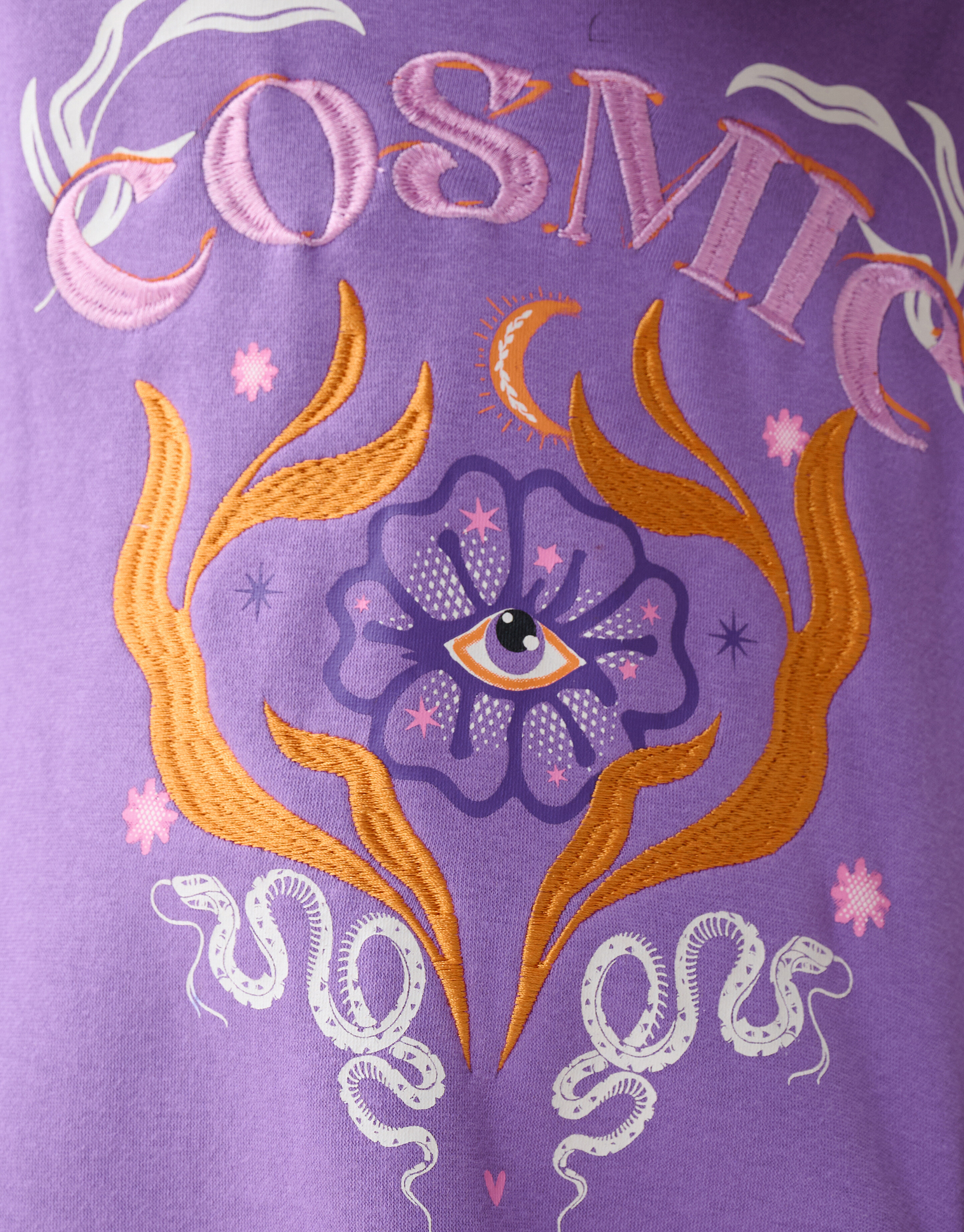 Cosmic Sweater Jurk Paars SHOEBY GIRLS