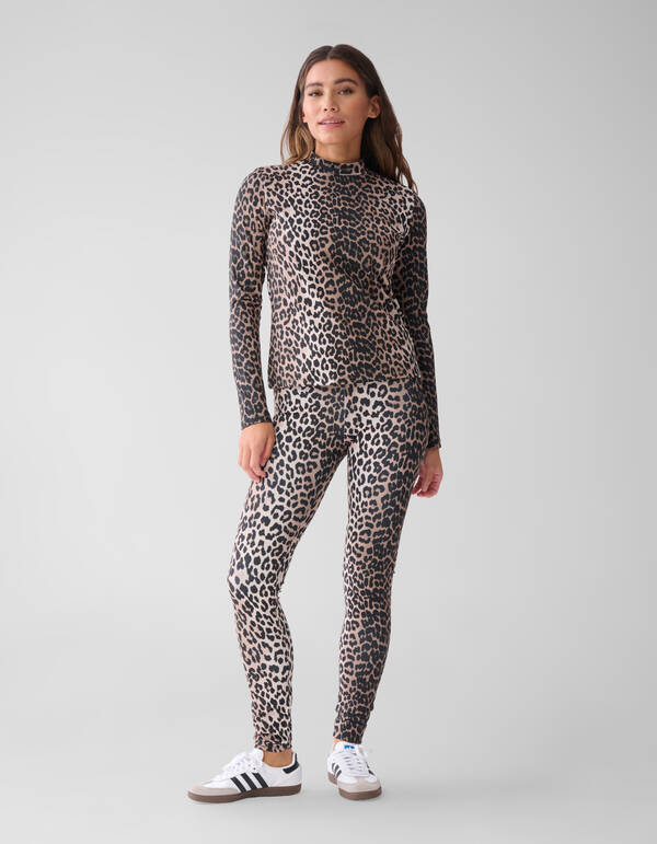 Leopard Travel Legging Bruin SHOEBY WOMEN